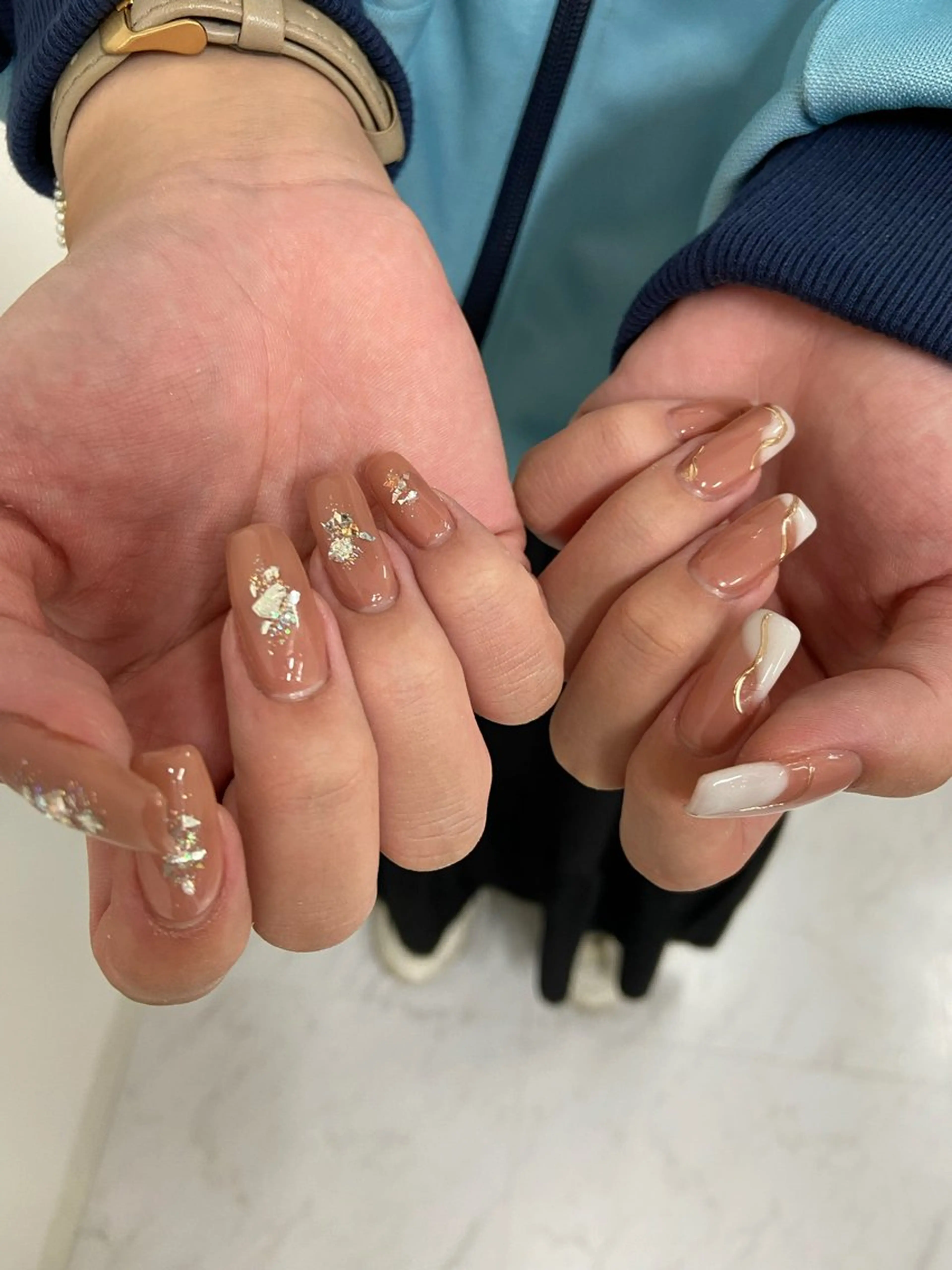 ネイル ハンドネイル HIKARI 4uまつ毛ネイルのネイルデザイン