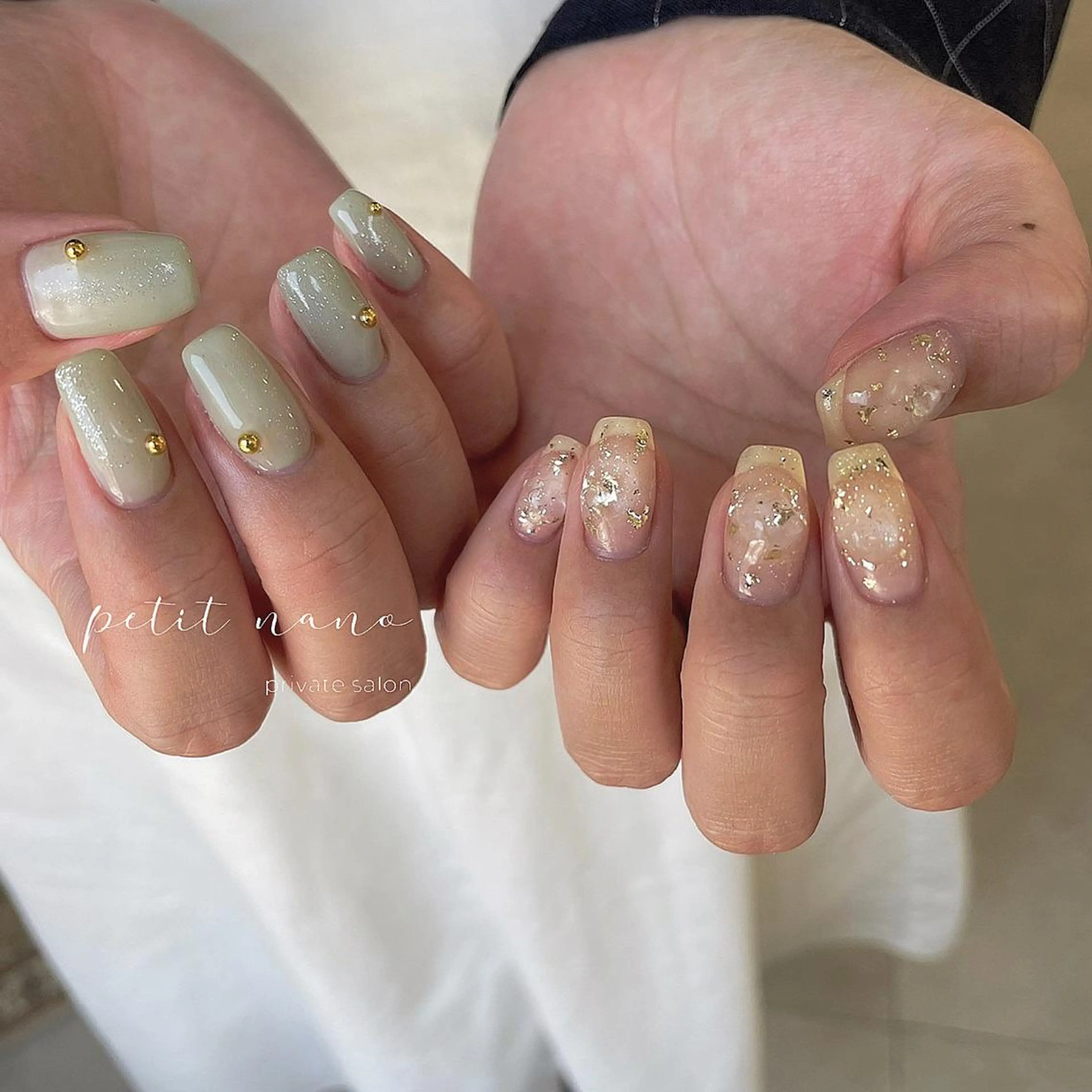 ネイル フットネイル ジェルネイル 韓国ネイル マグネットネイル ニュアンスネイル nail◯ petitnanoのネイルデザイン