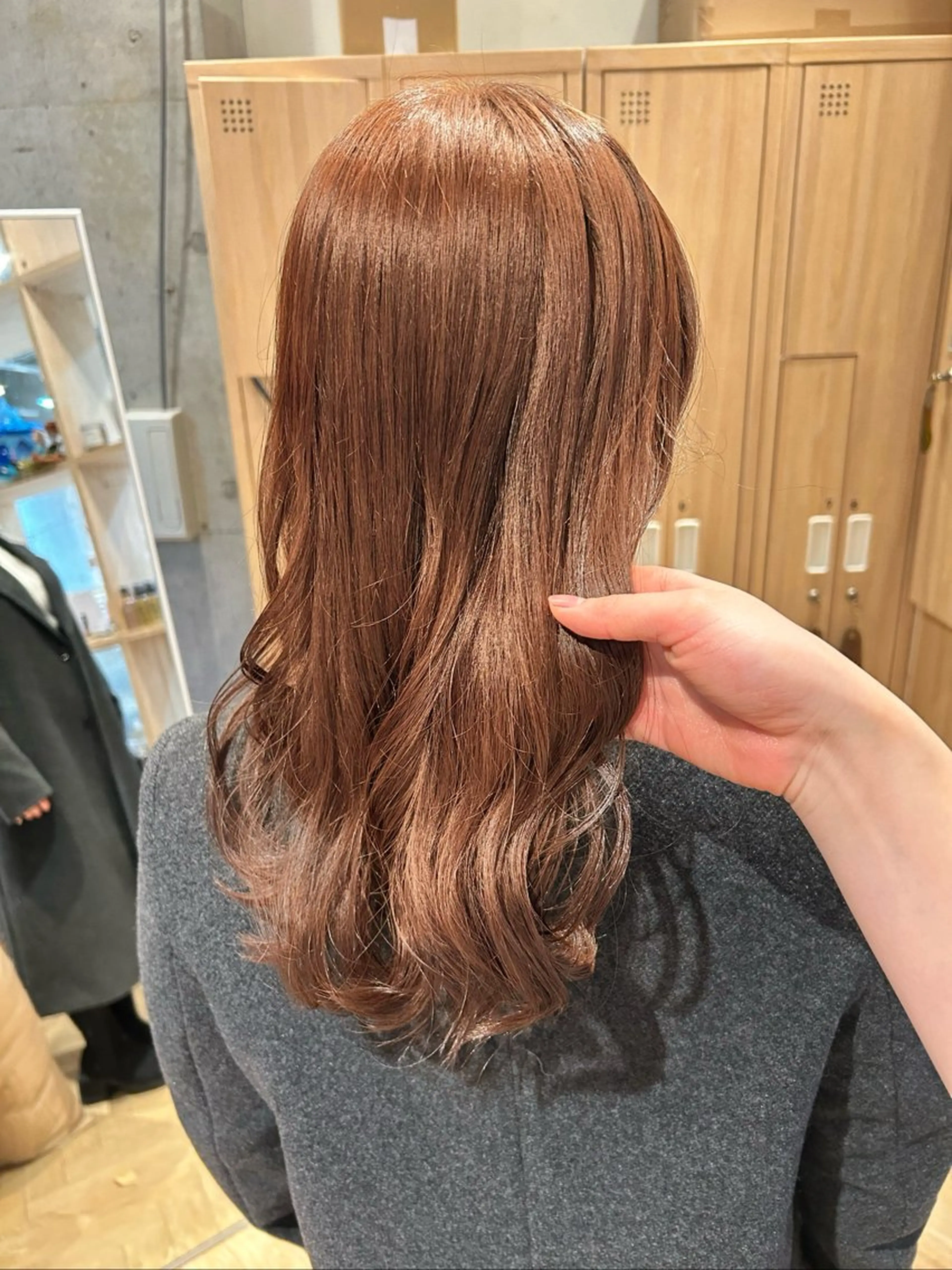 ミディアム カラー ベージュカラー ブリーチ ダブルカラー ブリーチなしカラー 透明感/ベージュ /kazui🐈のヘアスタイル