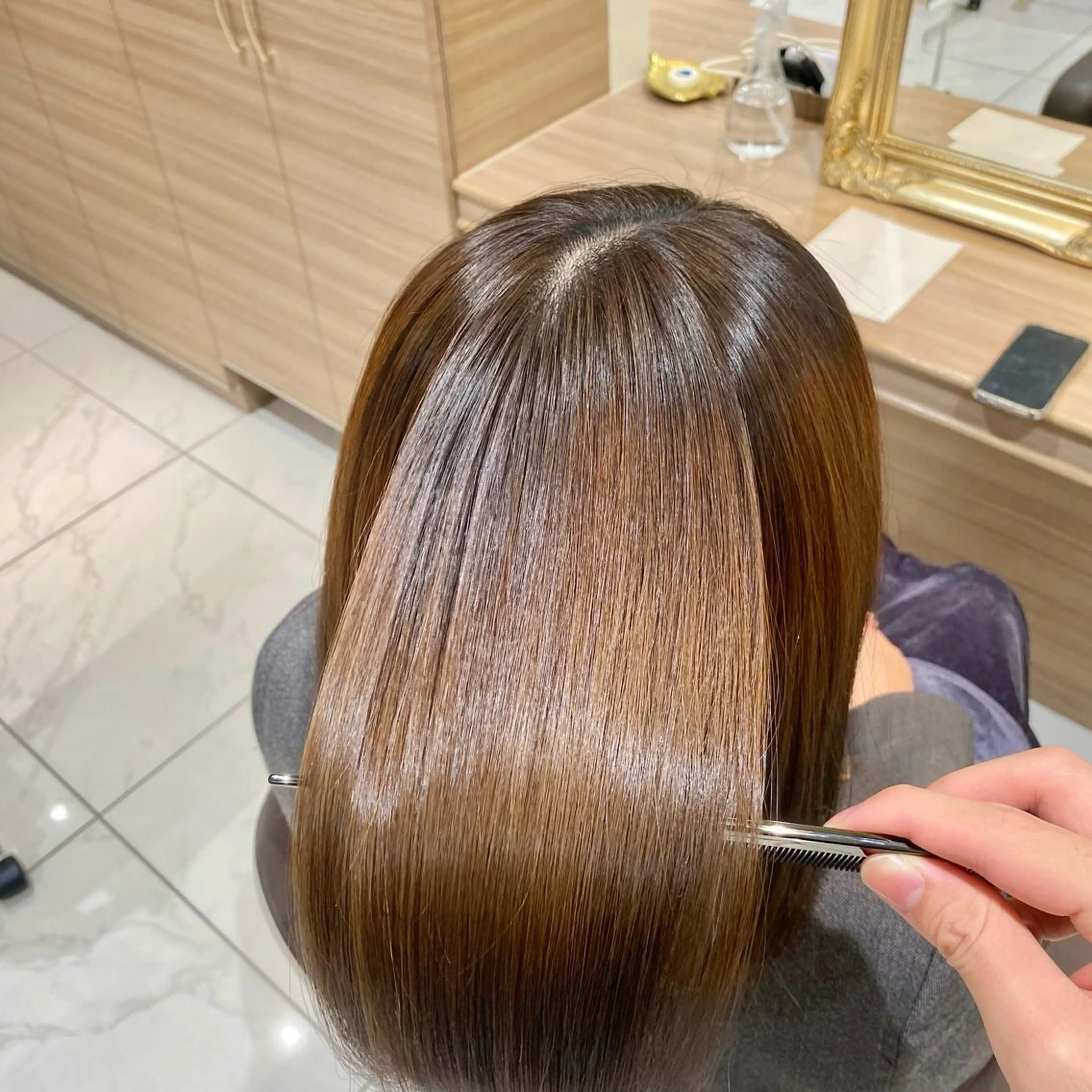 ミディアム トリートメント ✨美髪／縮毛矯正 講師 ／塚田健✨のヘアスタイル