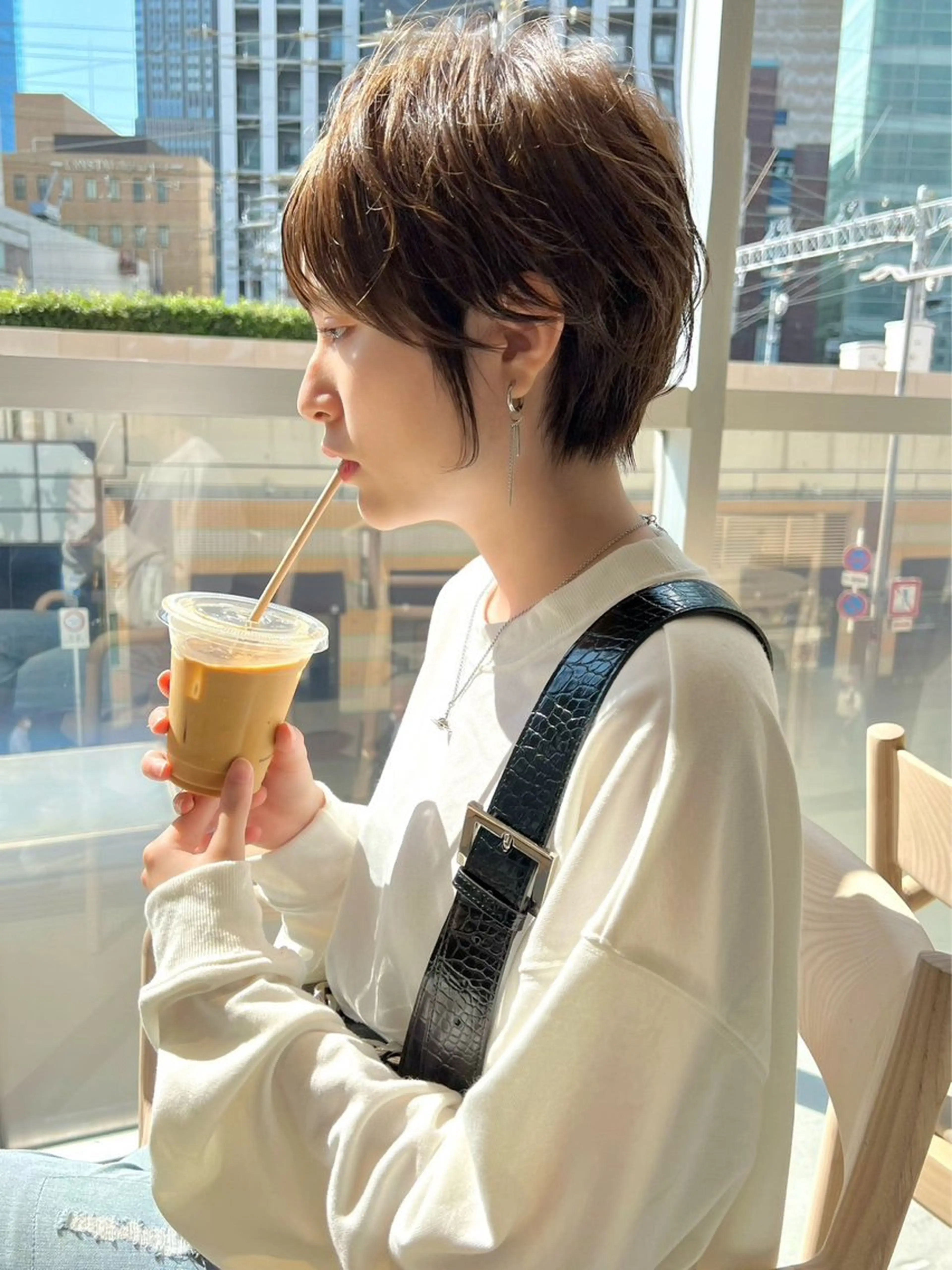 ショート 中野 栞里のヘアスタイル