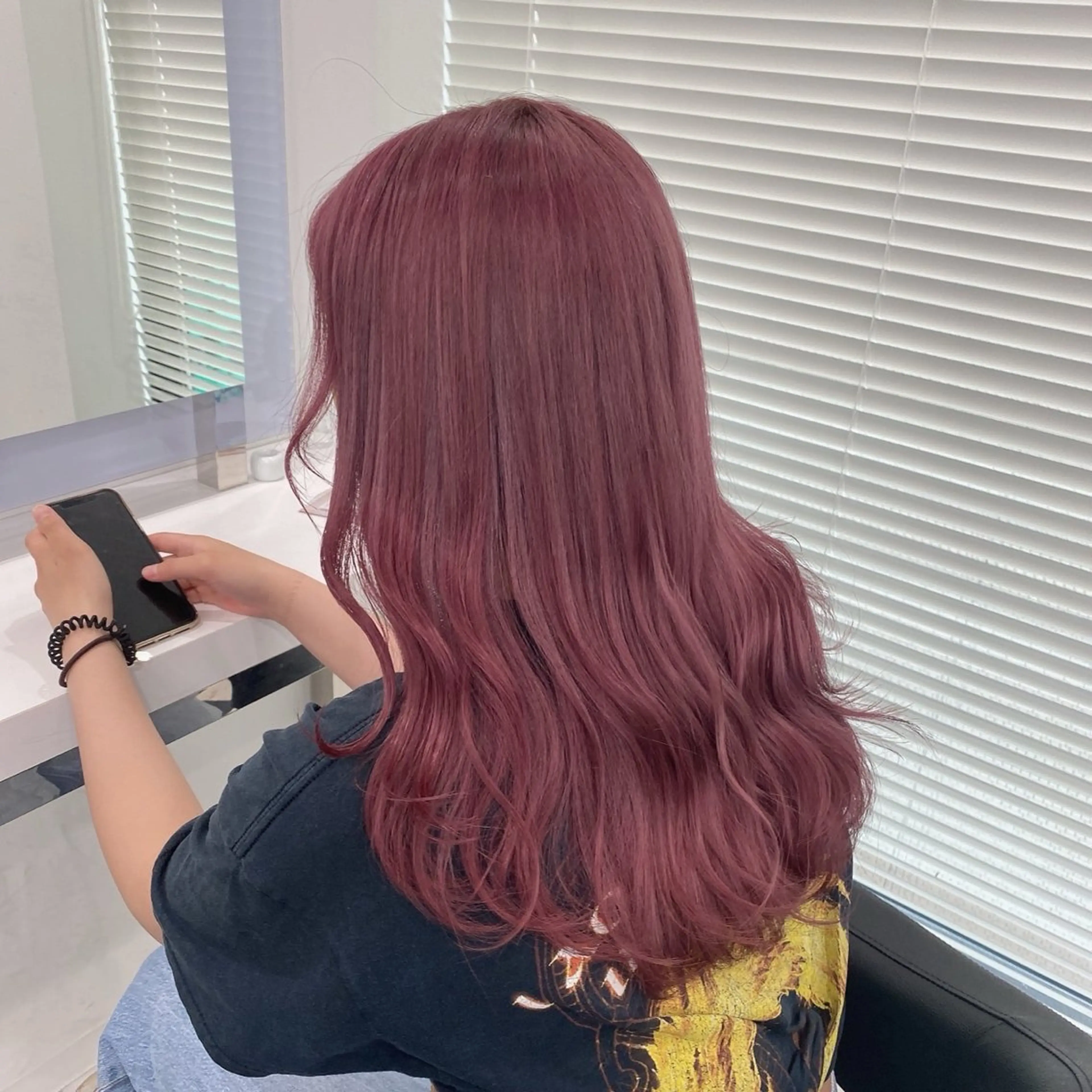 セミロング カラー 大人っぽ♡上品な暖色 ♡ブリーチなし♡のヘアスタイル