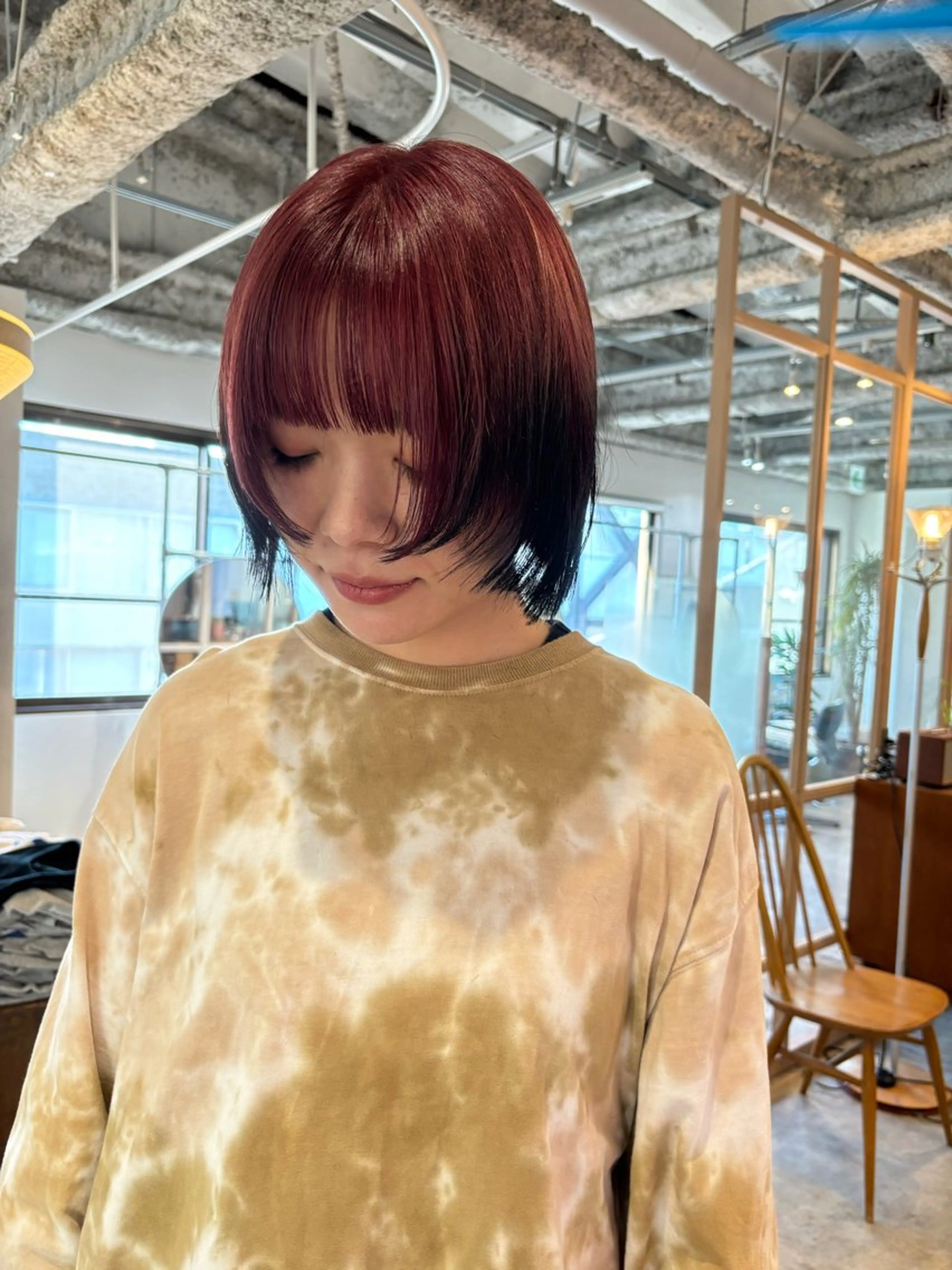 ショート カラー カット ヘアカラー トリートメント Hayashi Shioriのヘアスタイル