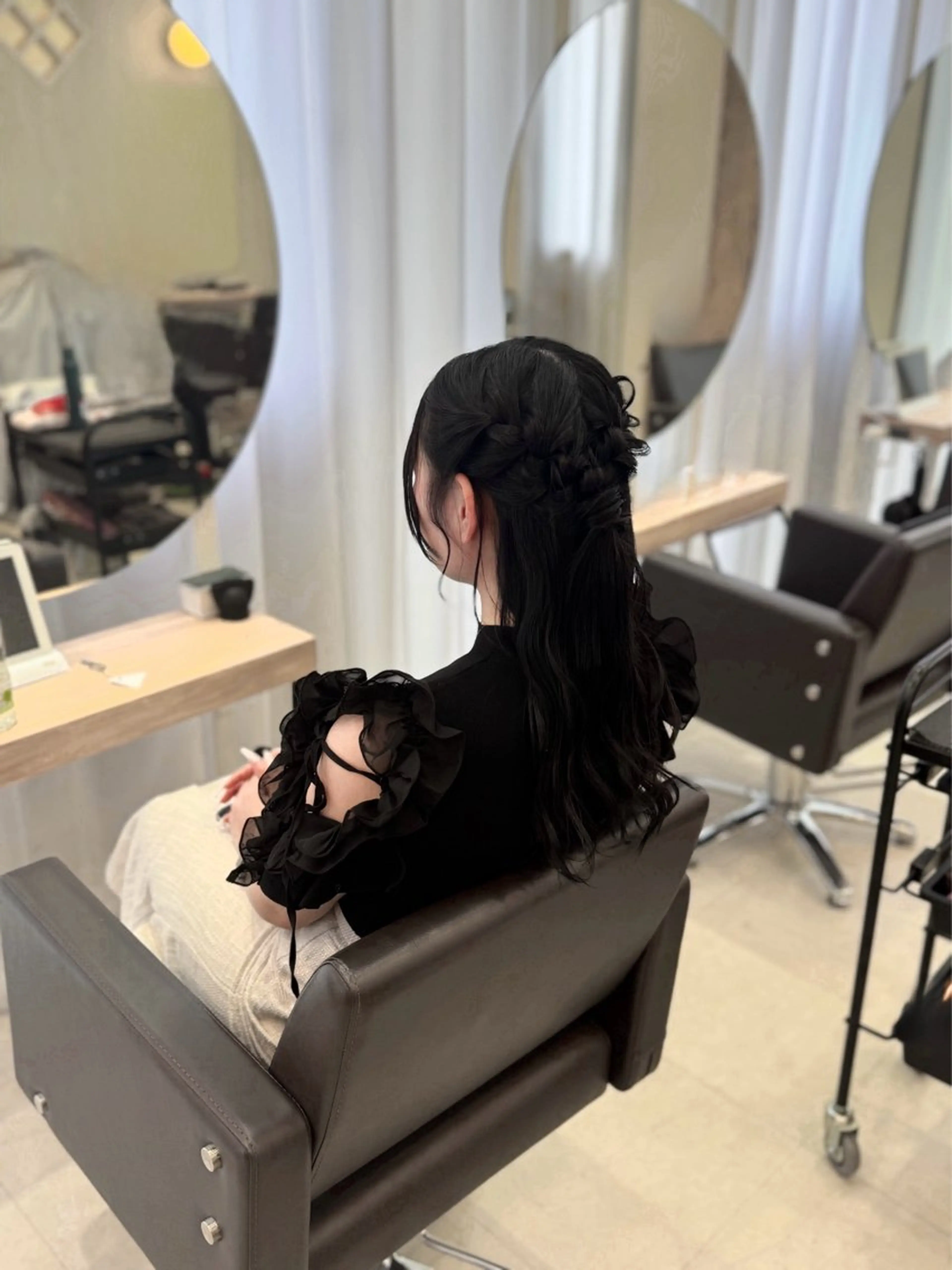 ヘアアレンジ ハーフアップ Agu hair 粉河のヘアスタイル