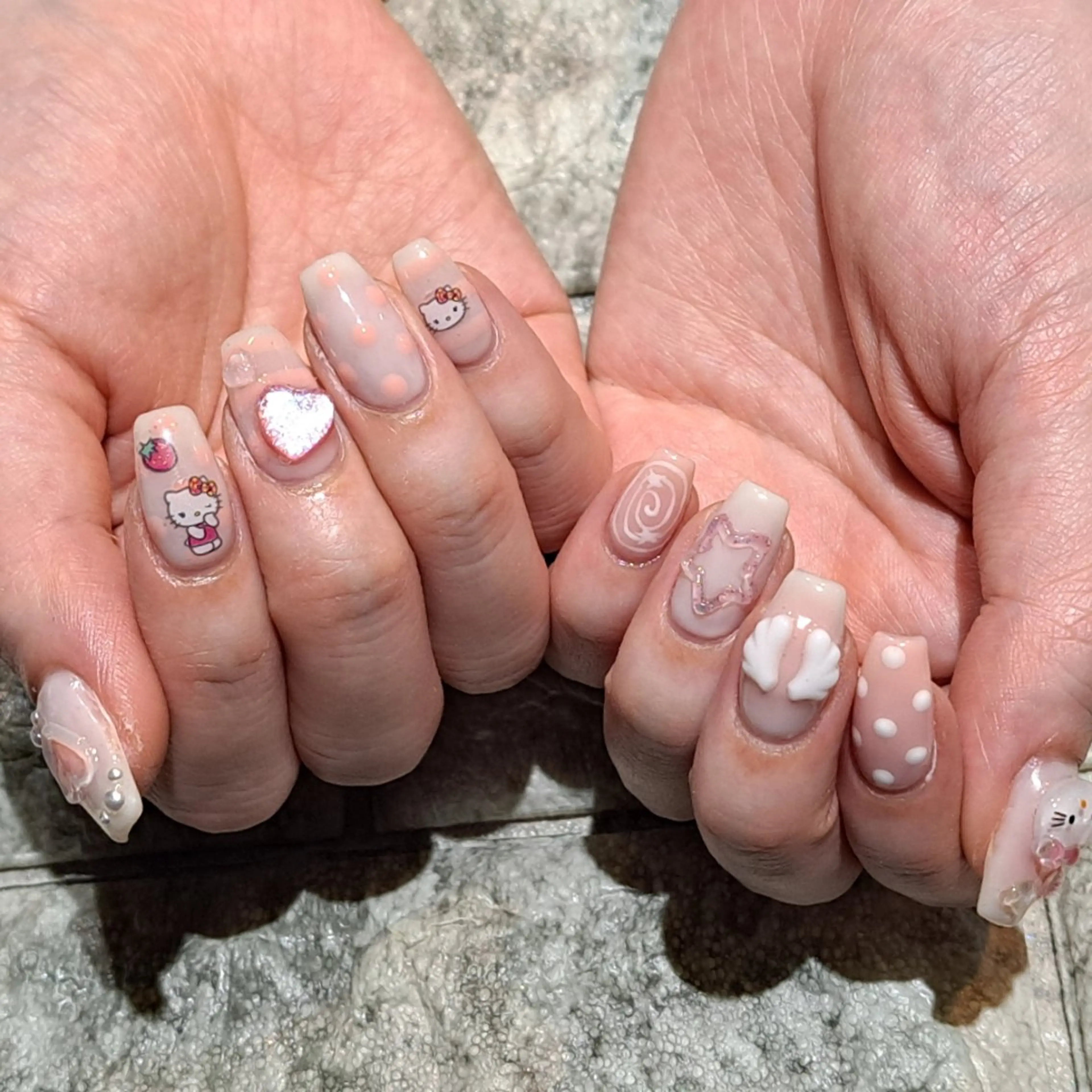 ネイル ハンドネイル RounGe町田店 🧸大谷のネイルデザイン