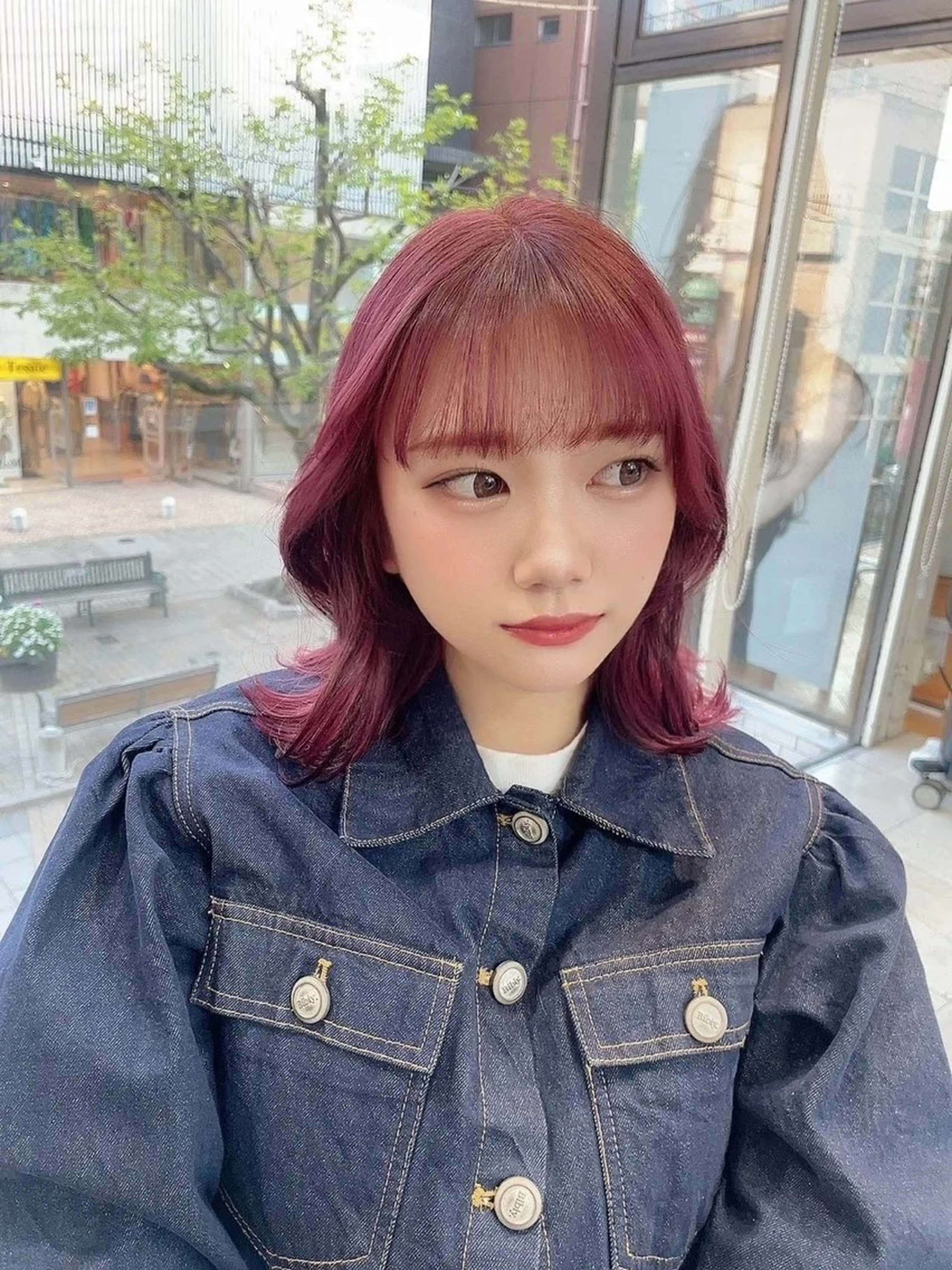 ミディアム カラー ピンクカラー 似合わせショート特化 /Rukaのヘアスタイル