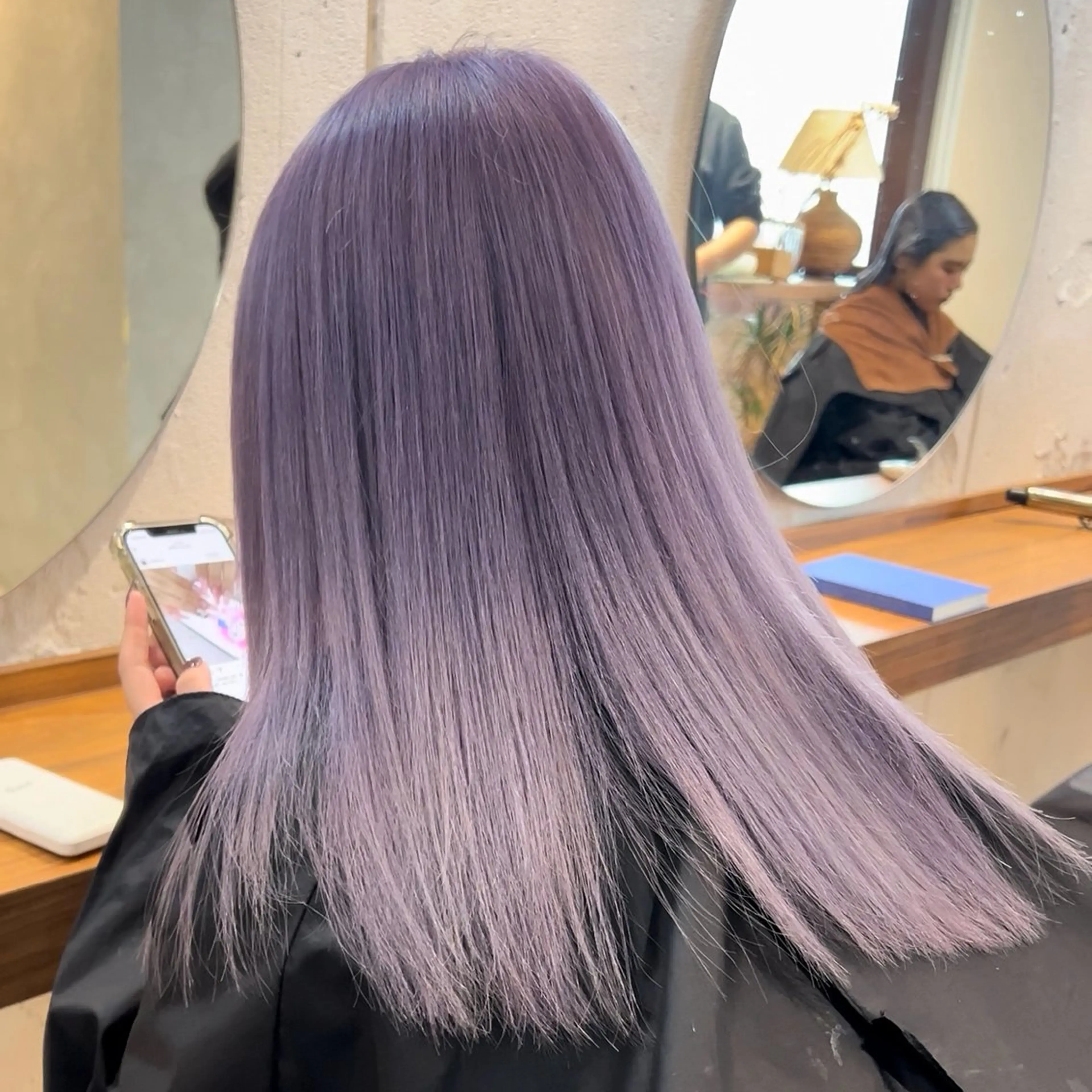 ミディアム カラー カット ヘアカラー EIGHT/ satone🩵のヘアスタイル