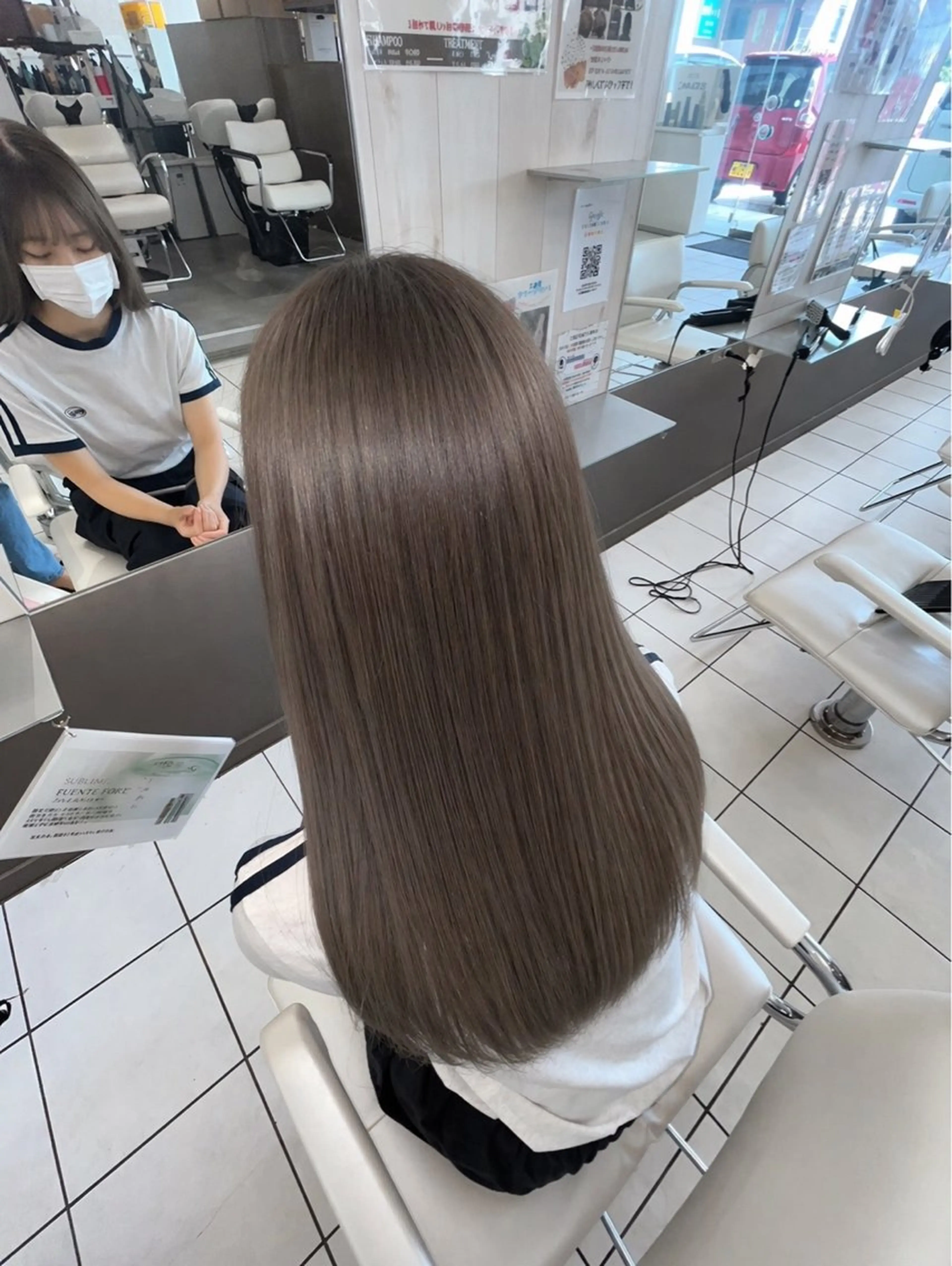 【透明感MAX🩶】グレージュカラー×ツヤトリートメント🩶¥2640赤み消しで一気に垢抜け🐈‍⬛🎀の写真