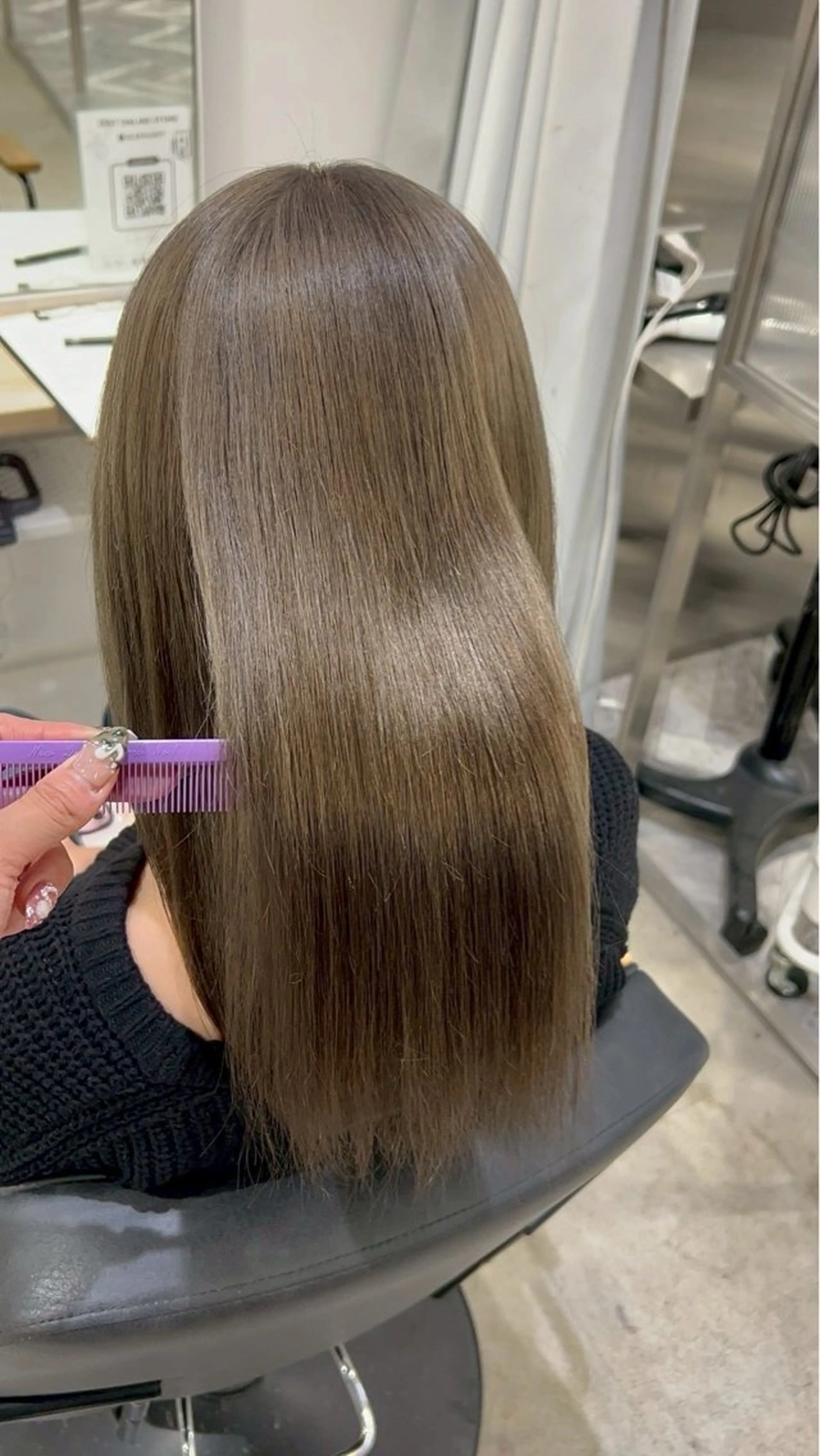 ロング カラー ヘアカラー トリートメント himari💜 暖色/レイヤーカットのヘアスタイル