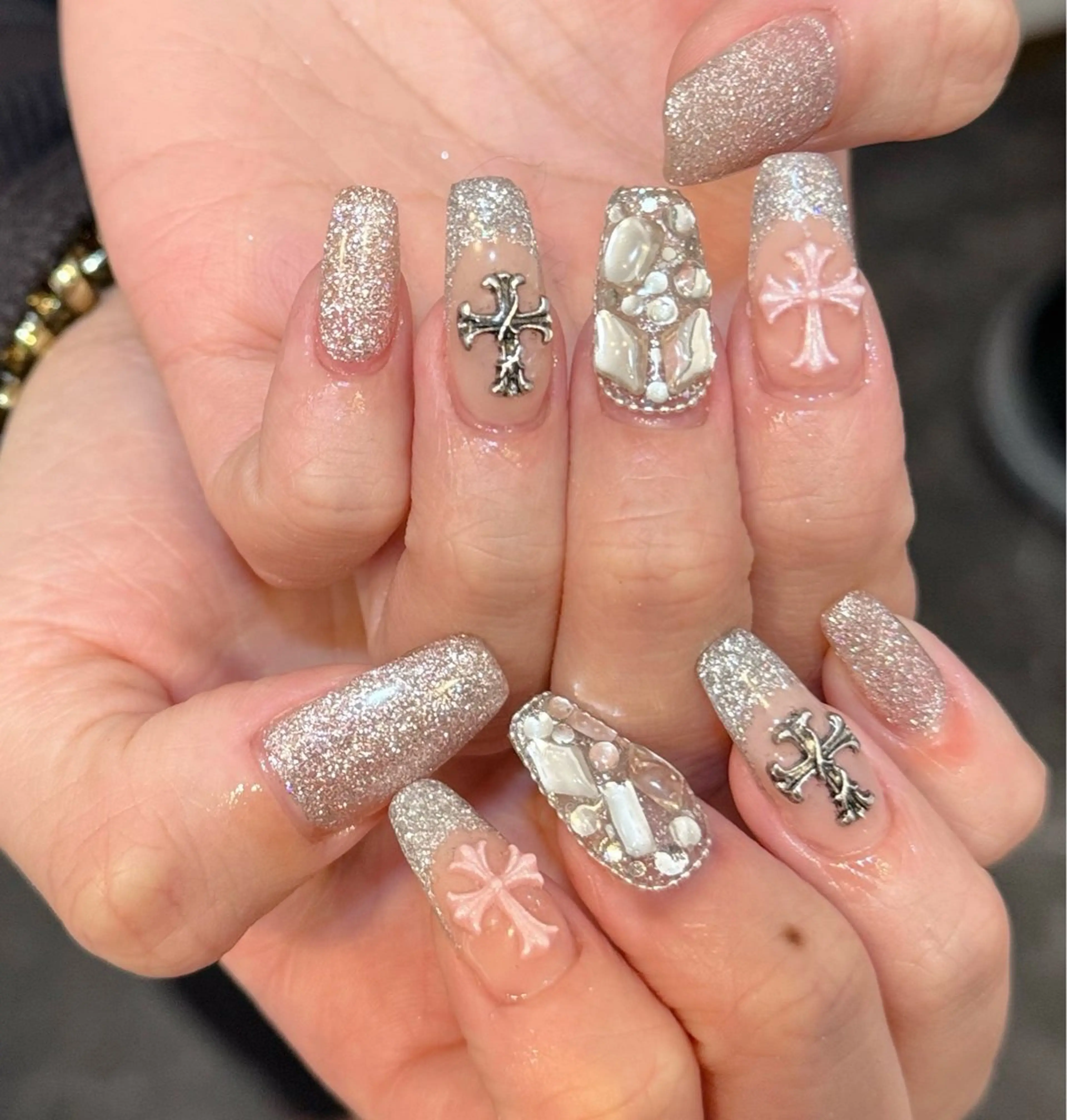 ネイル 長さ出し フレンチネイル ジェルネイル メンズネイル スクエアネイル ハンドネイル MIMnail メンズネイリストのネイルデザイン