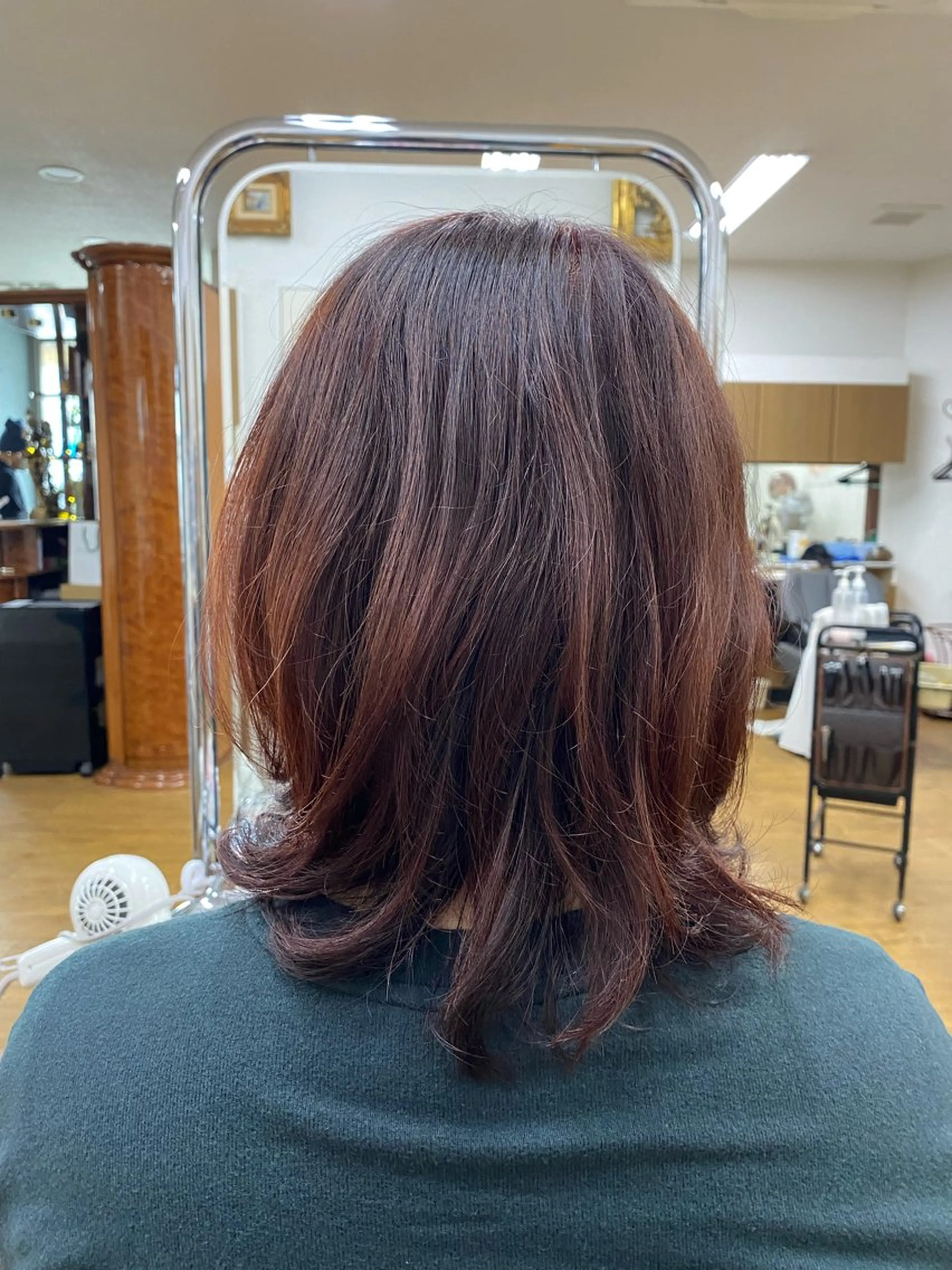 ミディアム カラー レッドカラー MASUMI／ 川西能勢口LUMIAのヘアスタイル