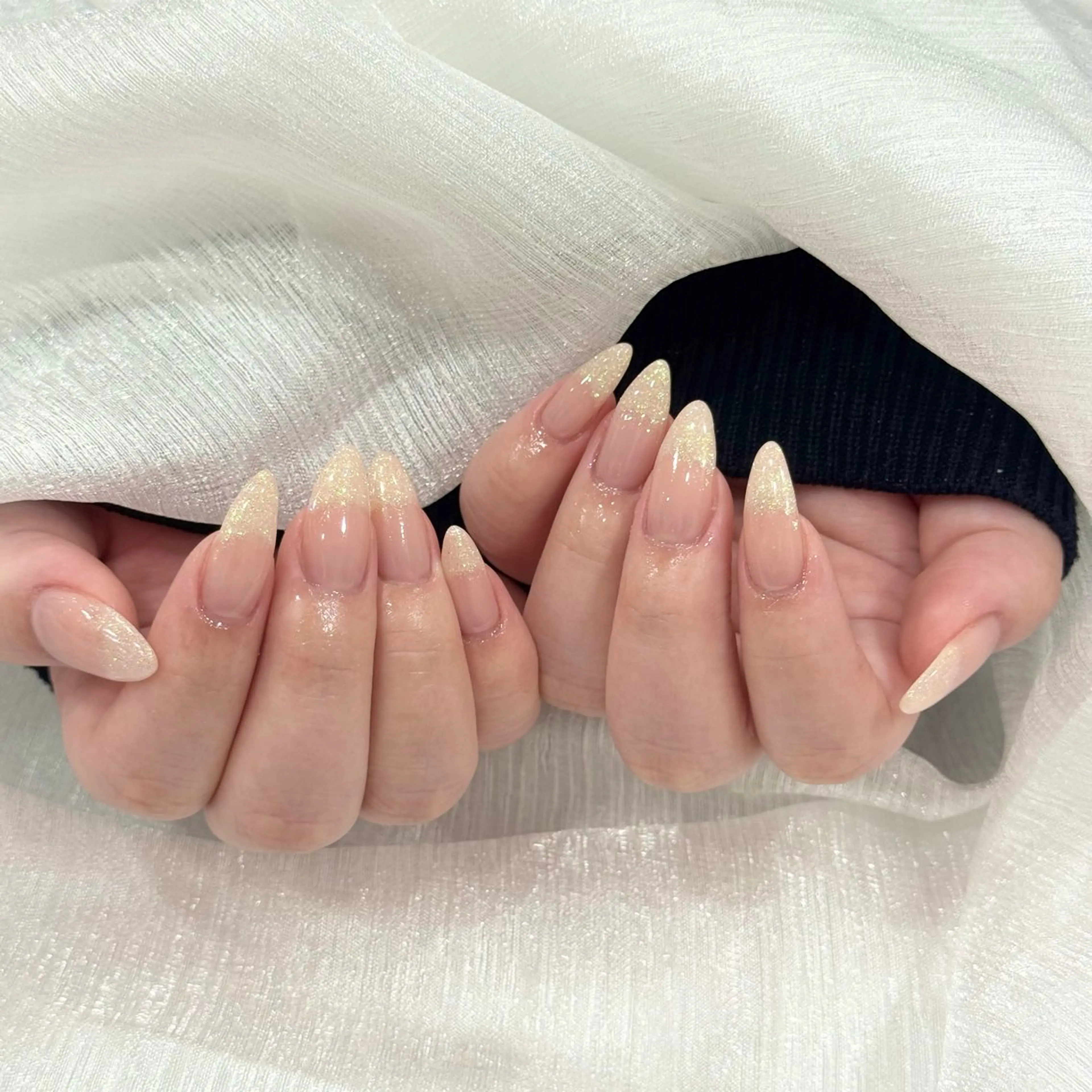 🔥約3️⃣5️⃣％オフ🔥ソフトジェルオフなし✨️ラメグラデーションorワンカラーの写真