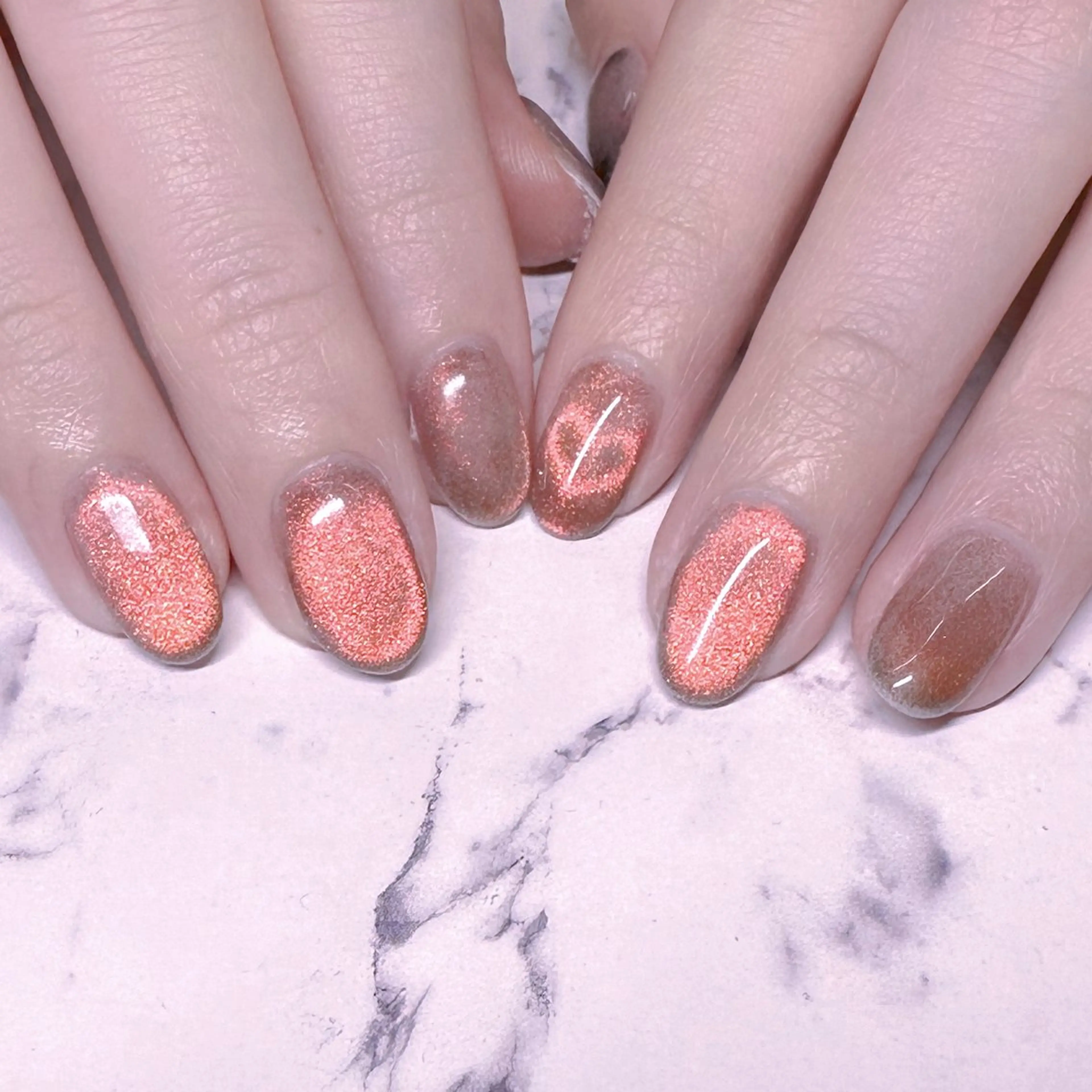 ネイル ハート I_p4ce 🍊あい🍊のネイルデザイン