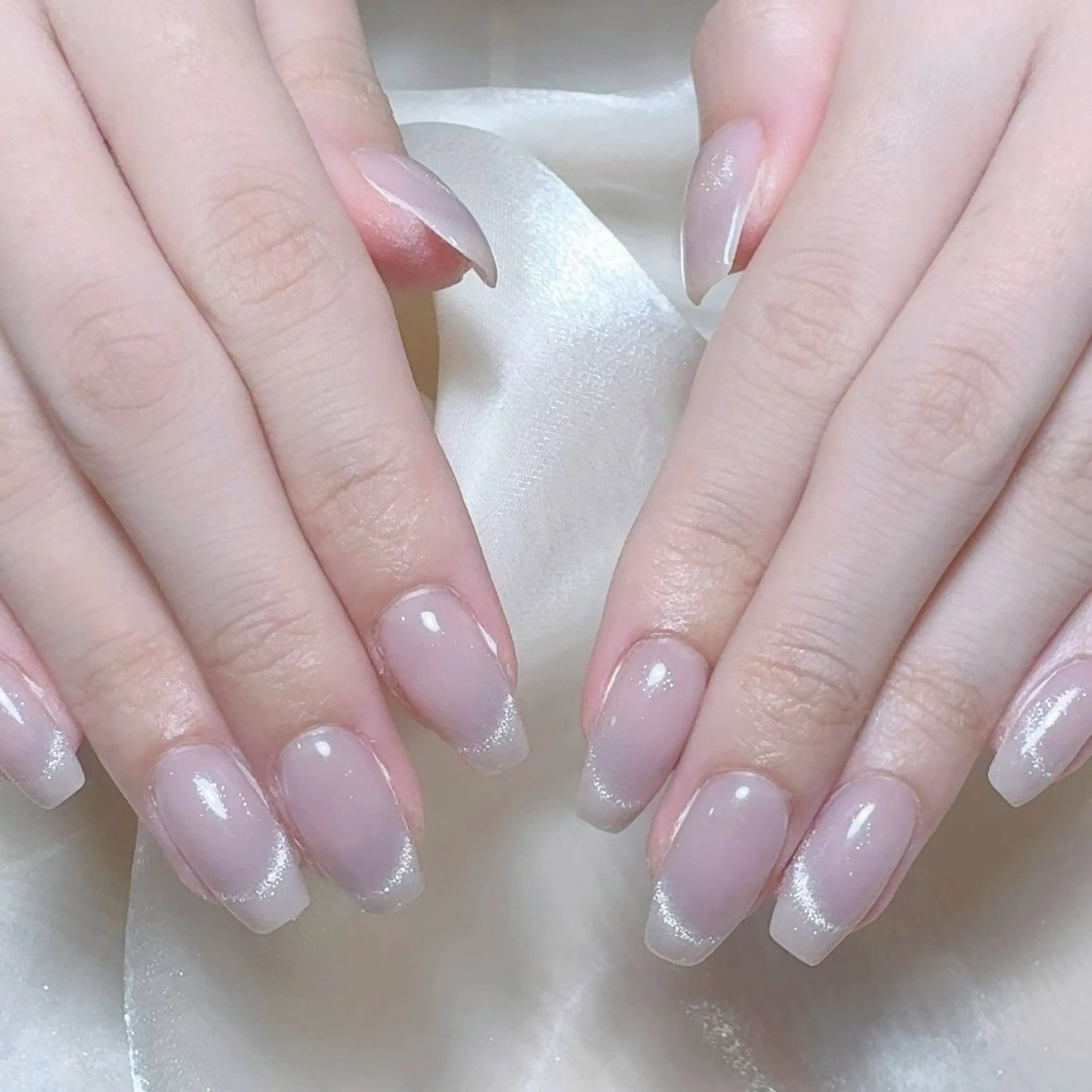 メンズ ネイル メンズ韓国風 アートネイル オーロラネイル ガーリー キラキラネイル ハンドネイル Nail salon 木にいるのネイルデザイン