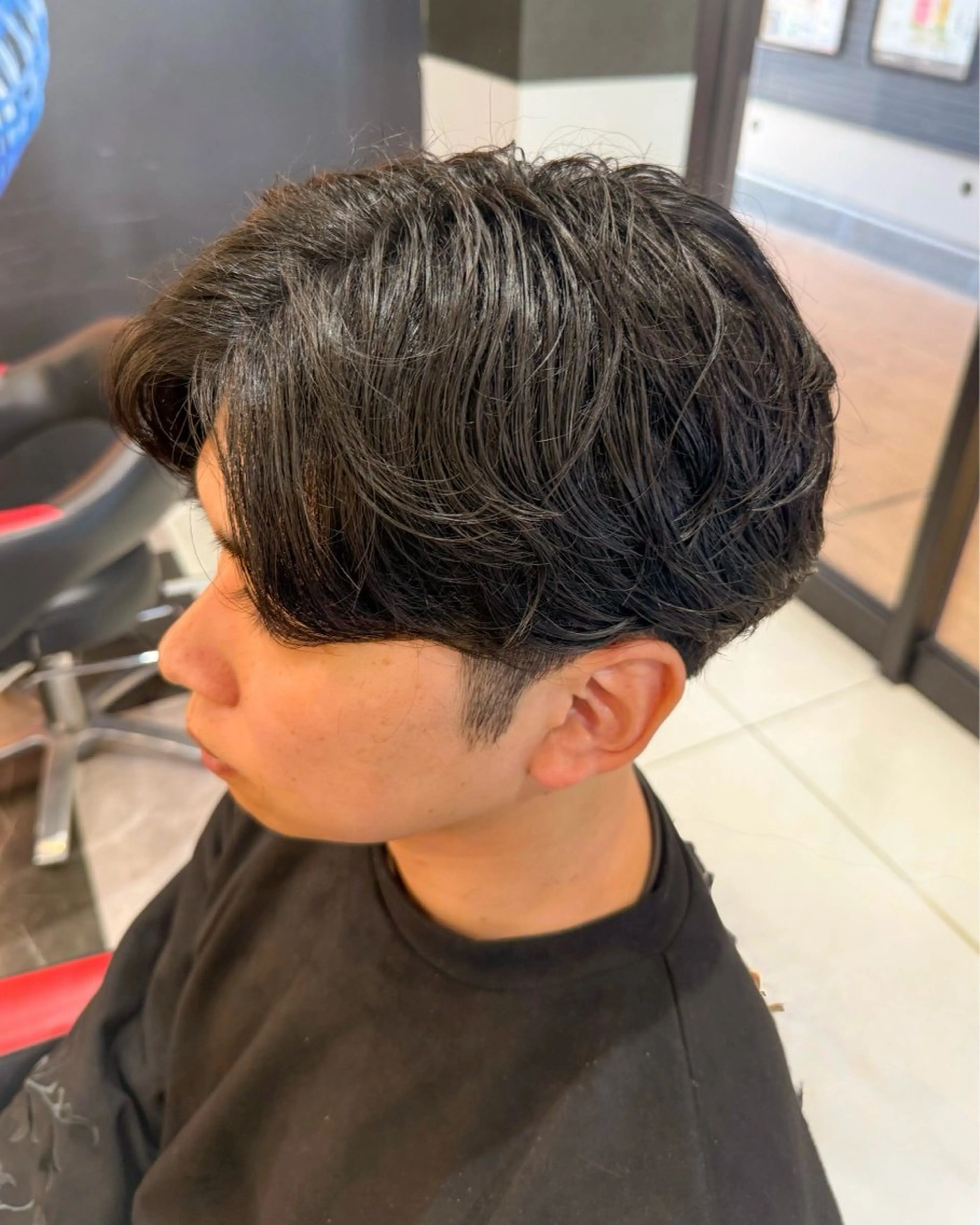 パーマ メンズ レディースモデル募集 無料/田中海斗のヘアスタイル