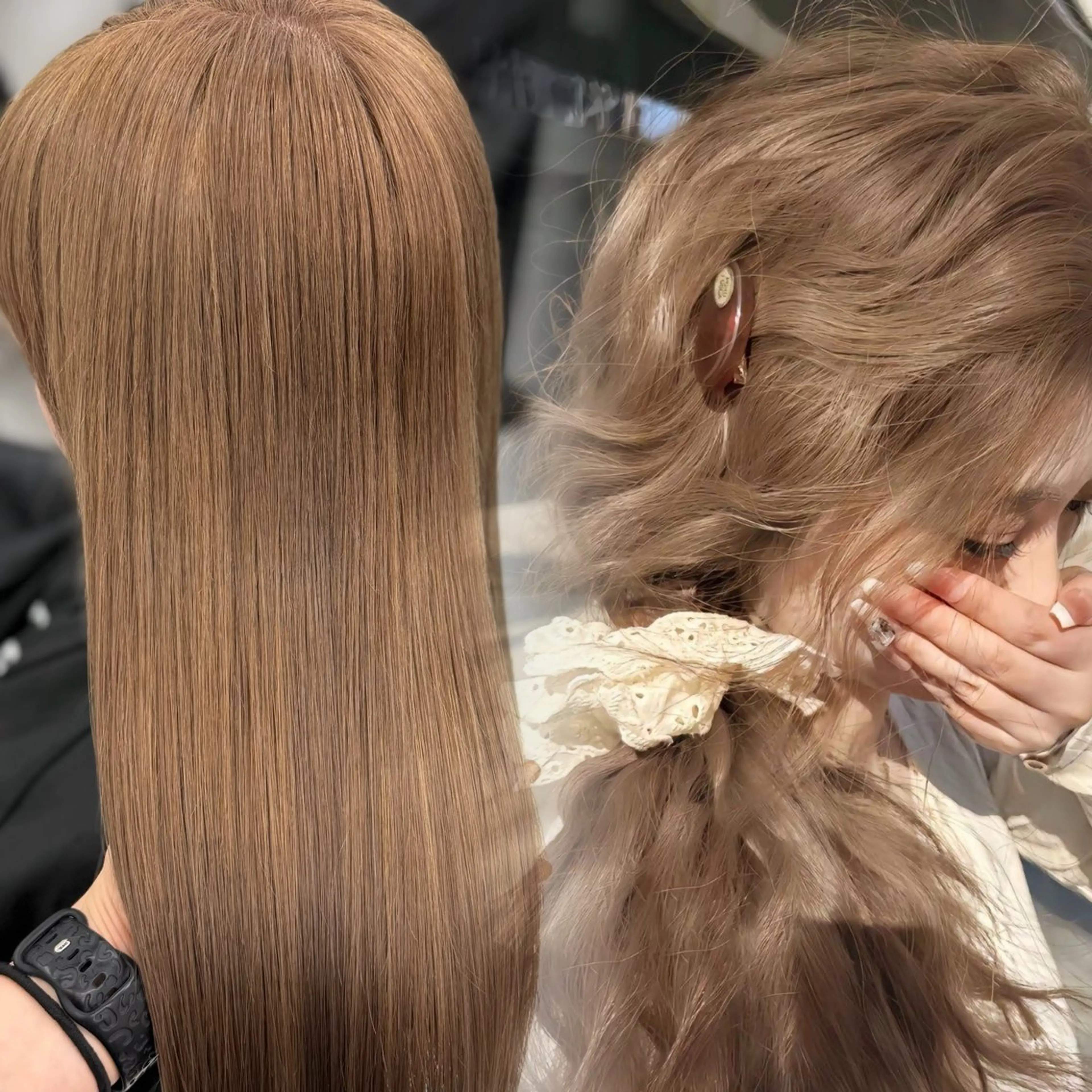 カラー ヘアカラー トリートメント 透明感ベージュ 🎀Anju/渋谷のヘアスタイル