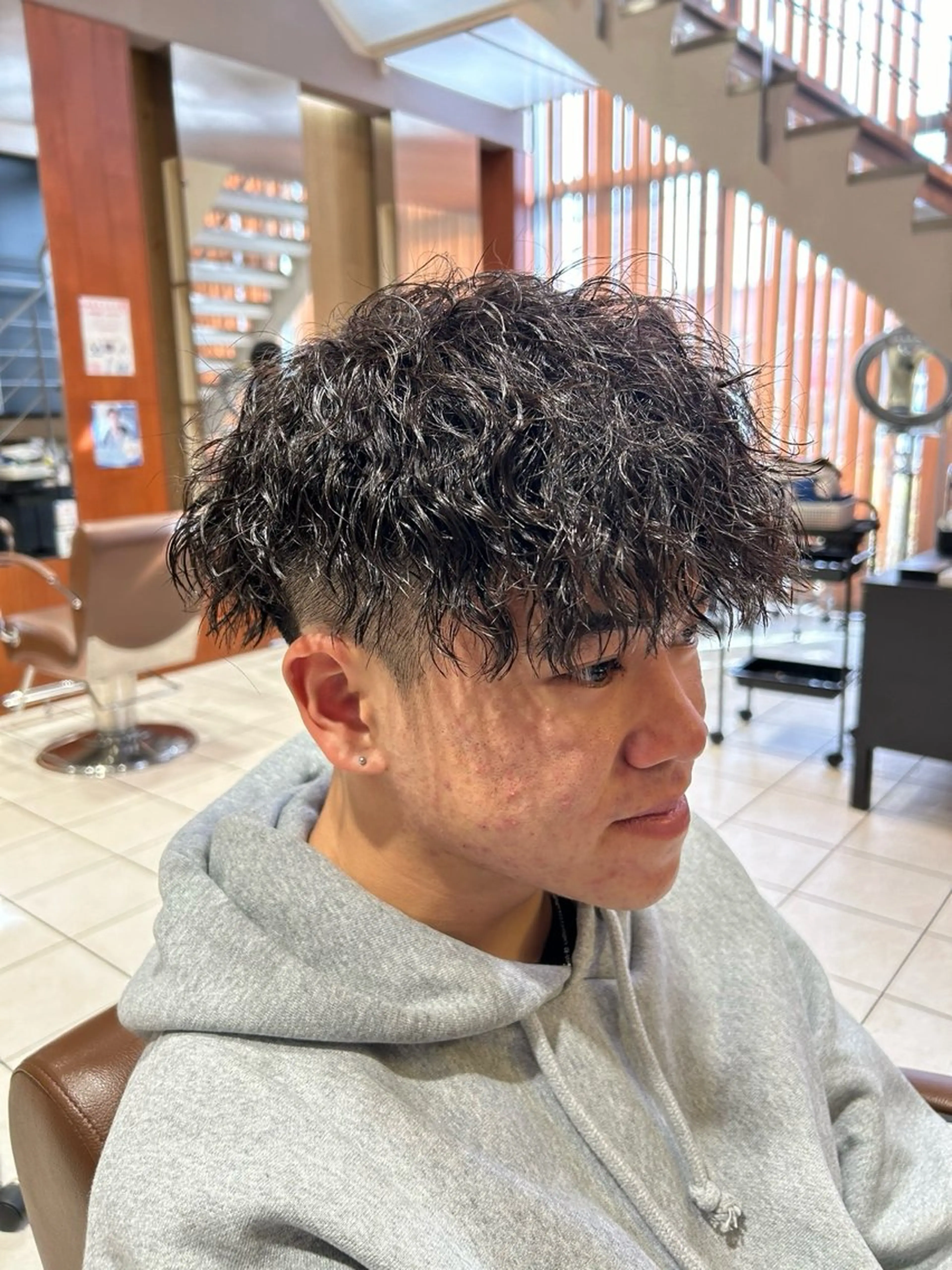 ショート パーマ メンズ 福井 太暉のヘアスタイル