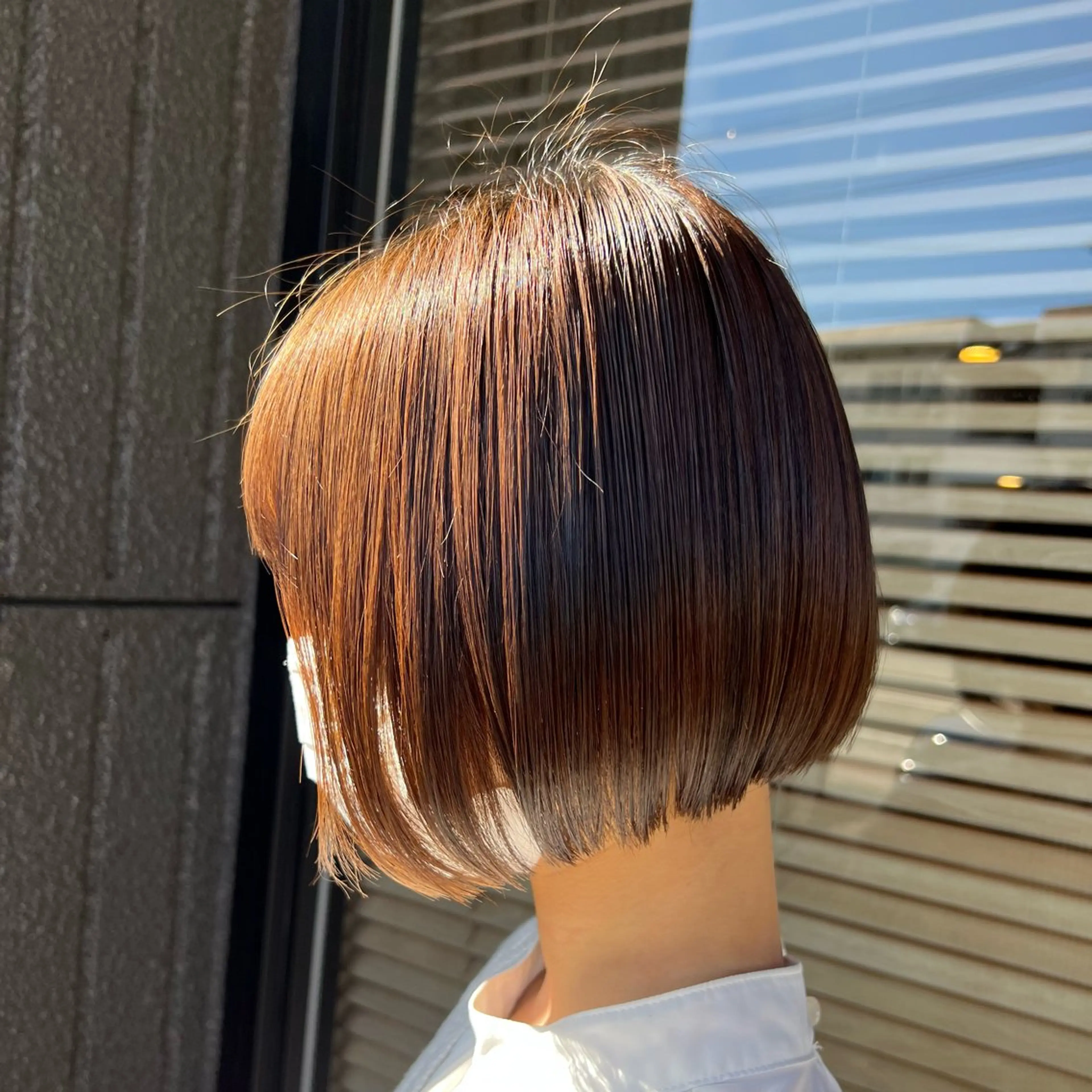 ミディアム ボブ 縮毛矯正 カット ヘッドスパ Rion/髪質改善/ 似合わせボブ/メンズのヘアスタイル