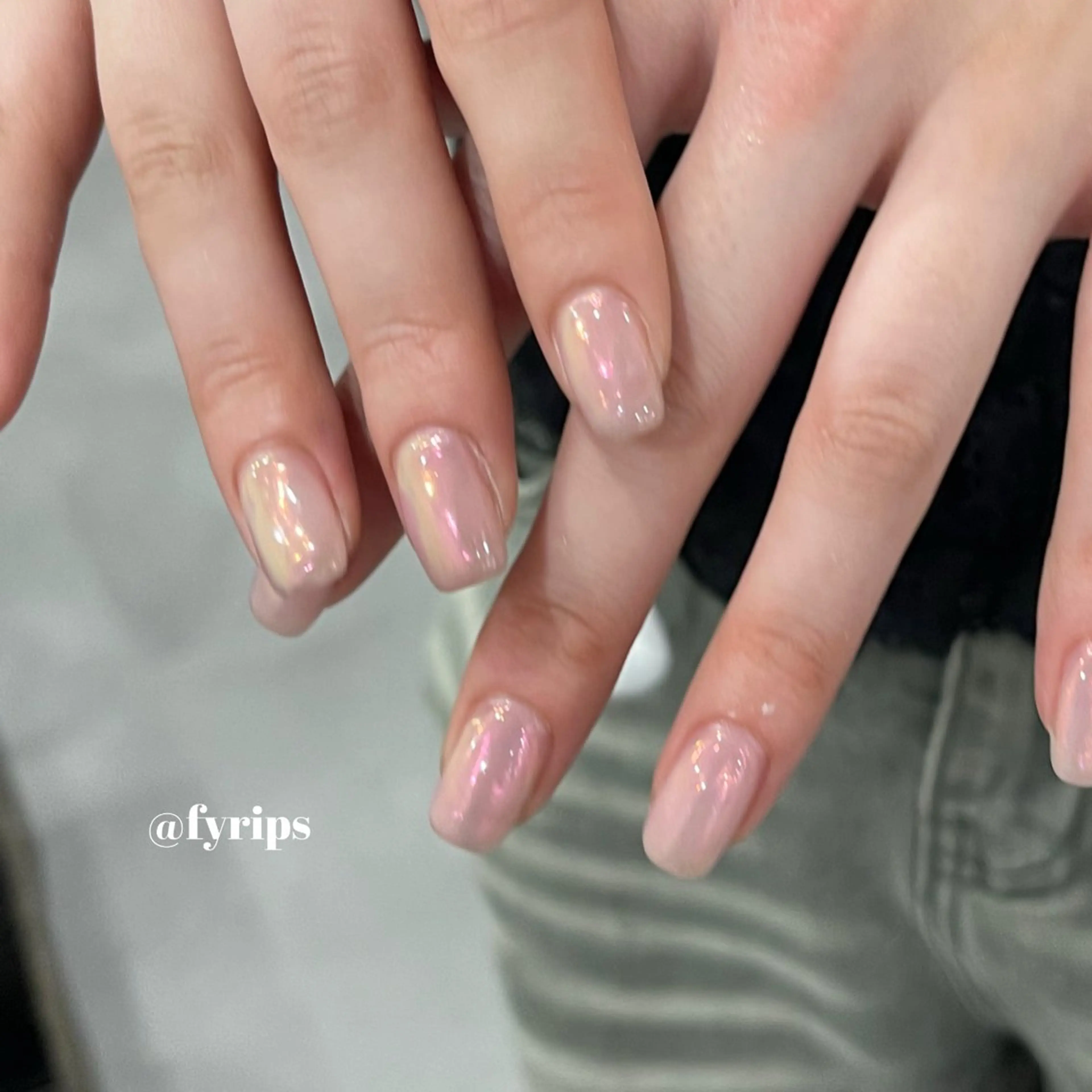 ネイル オーロラネイル シンプルネイル ハンドネイル karin 【吉祥寺ネイル】のネイルデザイン