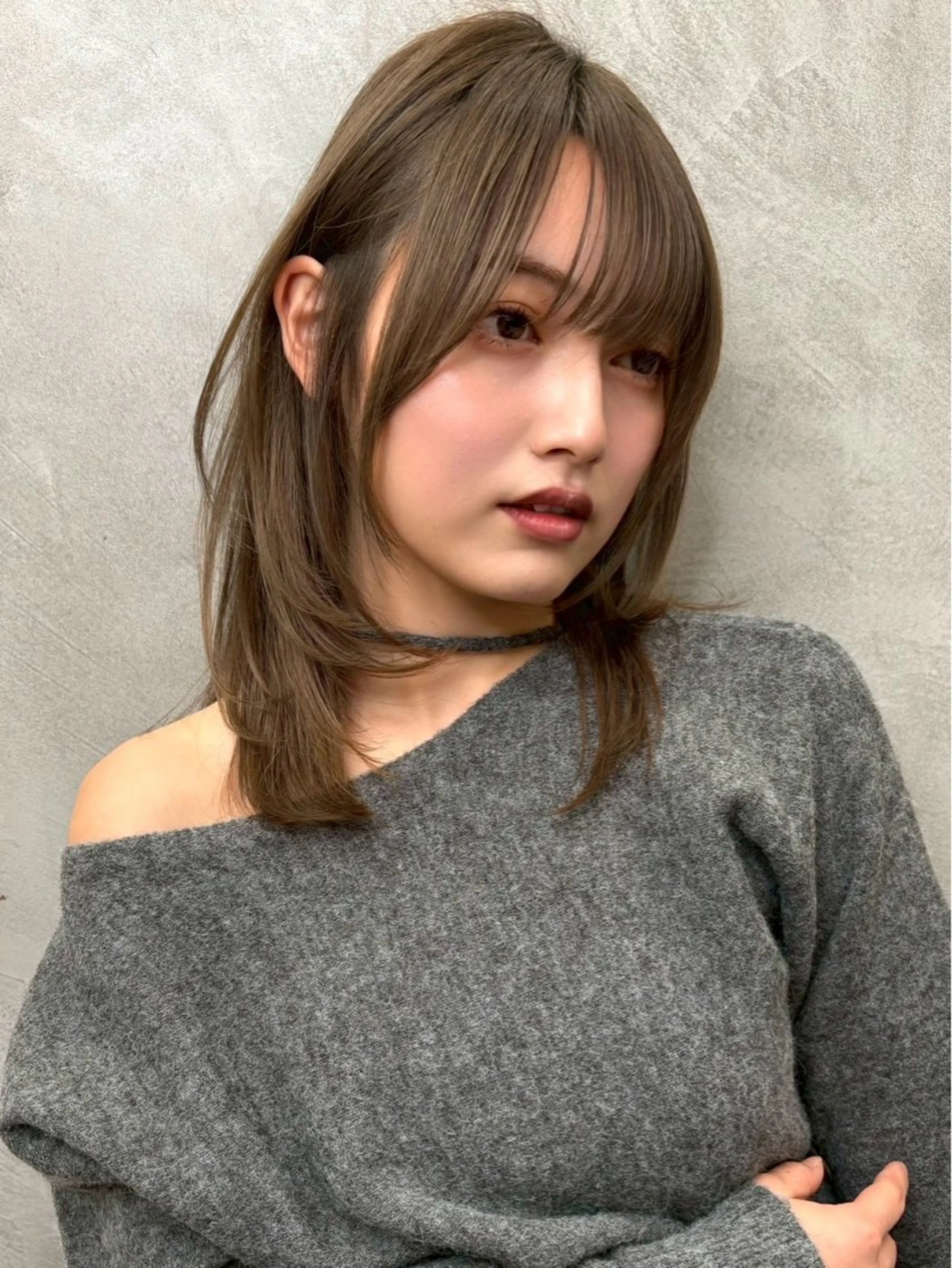 ミディアム 🩵レイヤー/ショー ト/🫧harukaのヘアスタイル