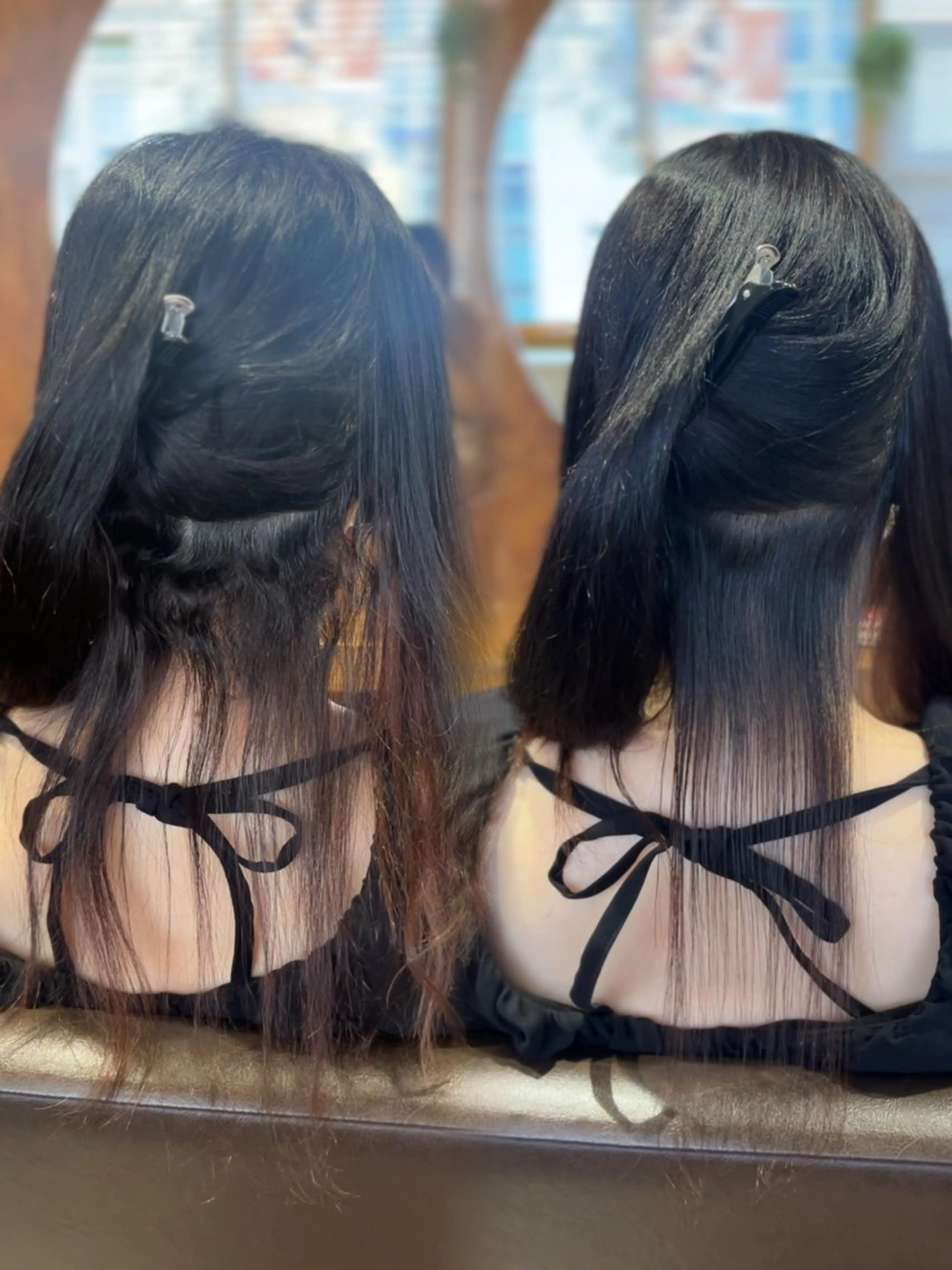 セミロング カット 縮毛矯正 トリートメント 塩川ももこ/ 自然な縮毛矯正のヘアスタイル