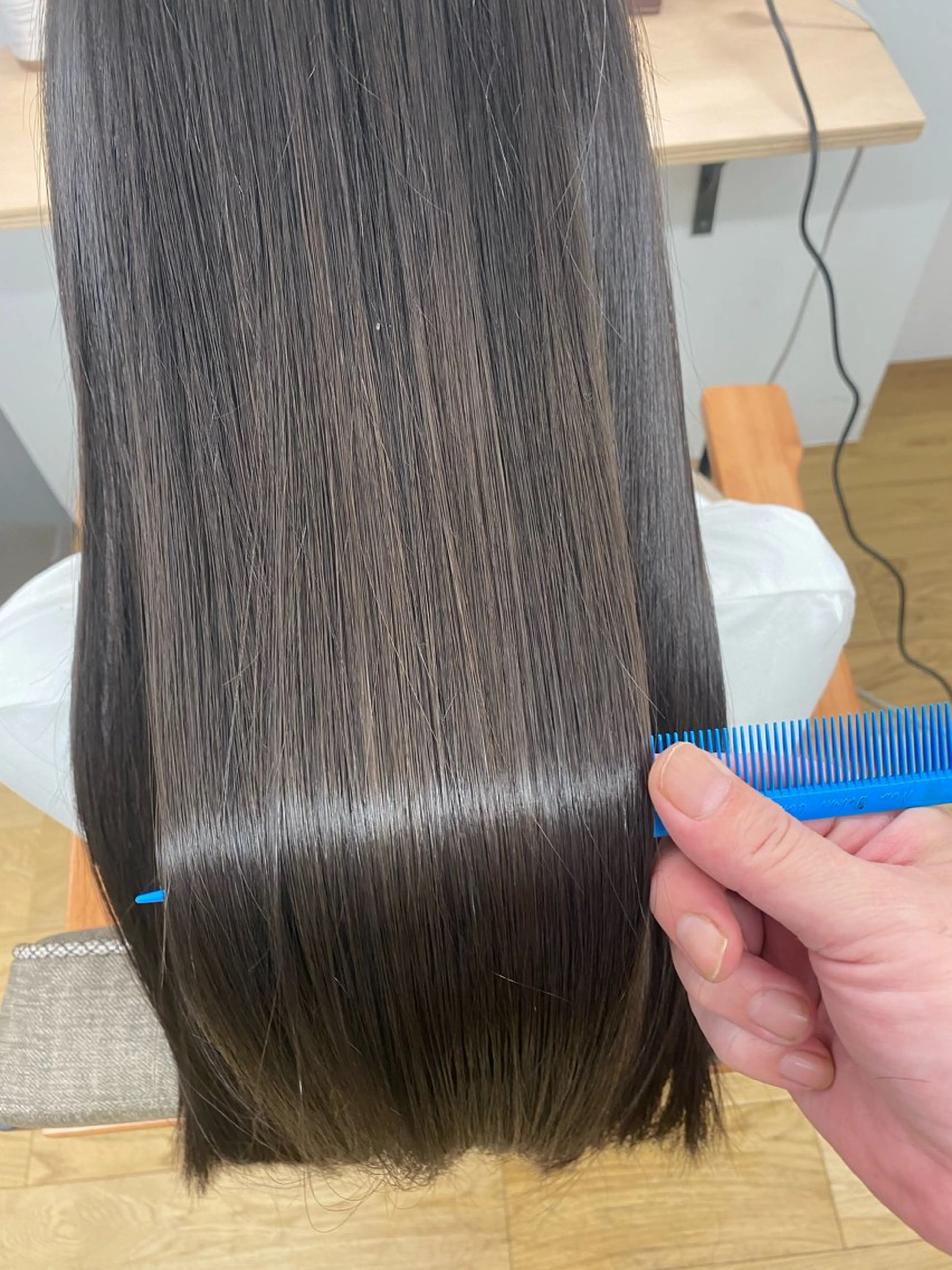 ロング カット 縮毛矯正 トリートメント Tsuyoshi /髪質改善ストレートのヘアスタイル