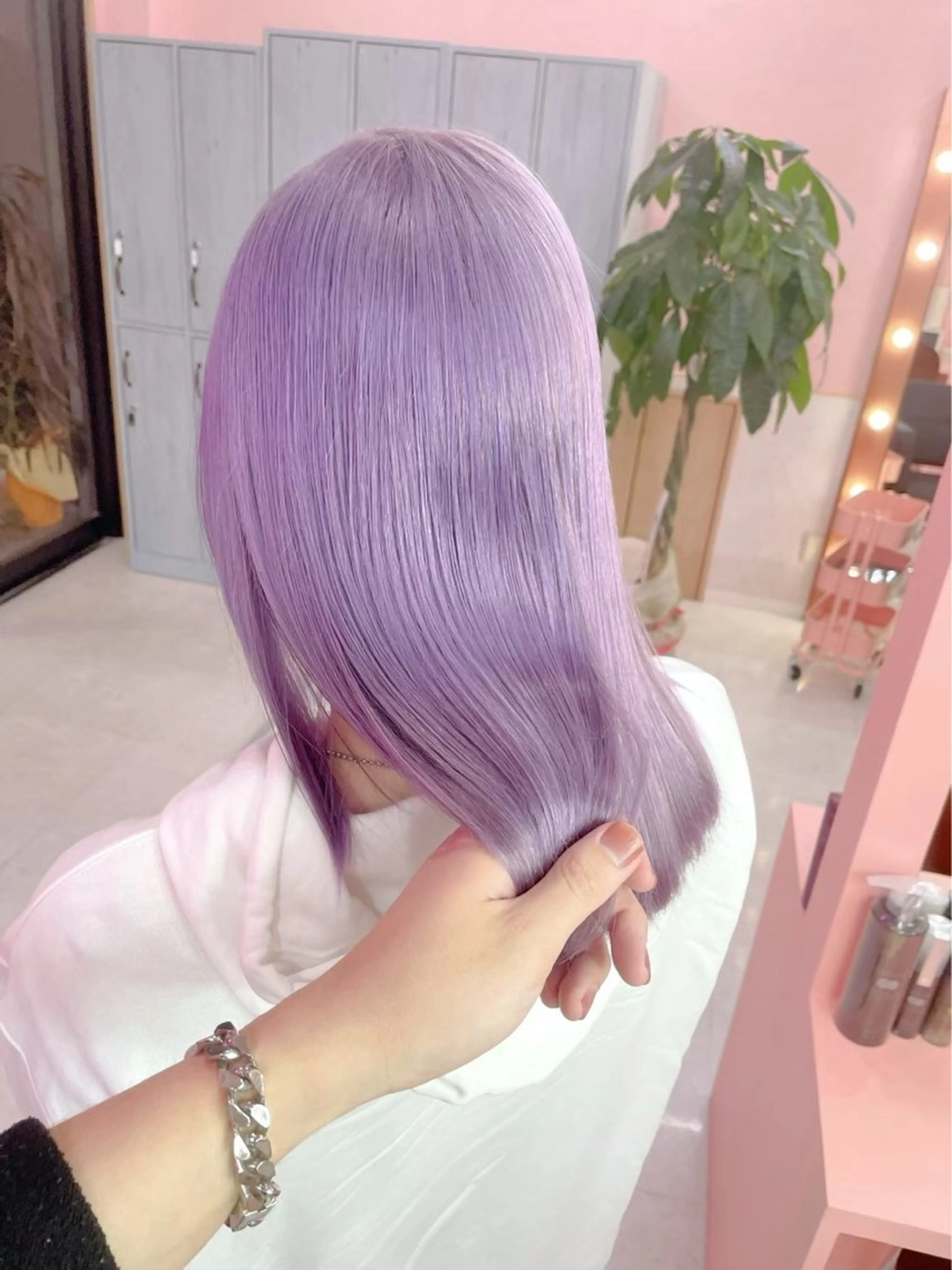 ミディアム カラー ヘアカラー トリートメント ヘアセット 💕ブリーチ/ヘアメ 🎀YUUKAのヘアスタイル