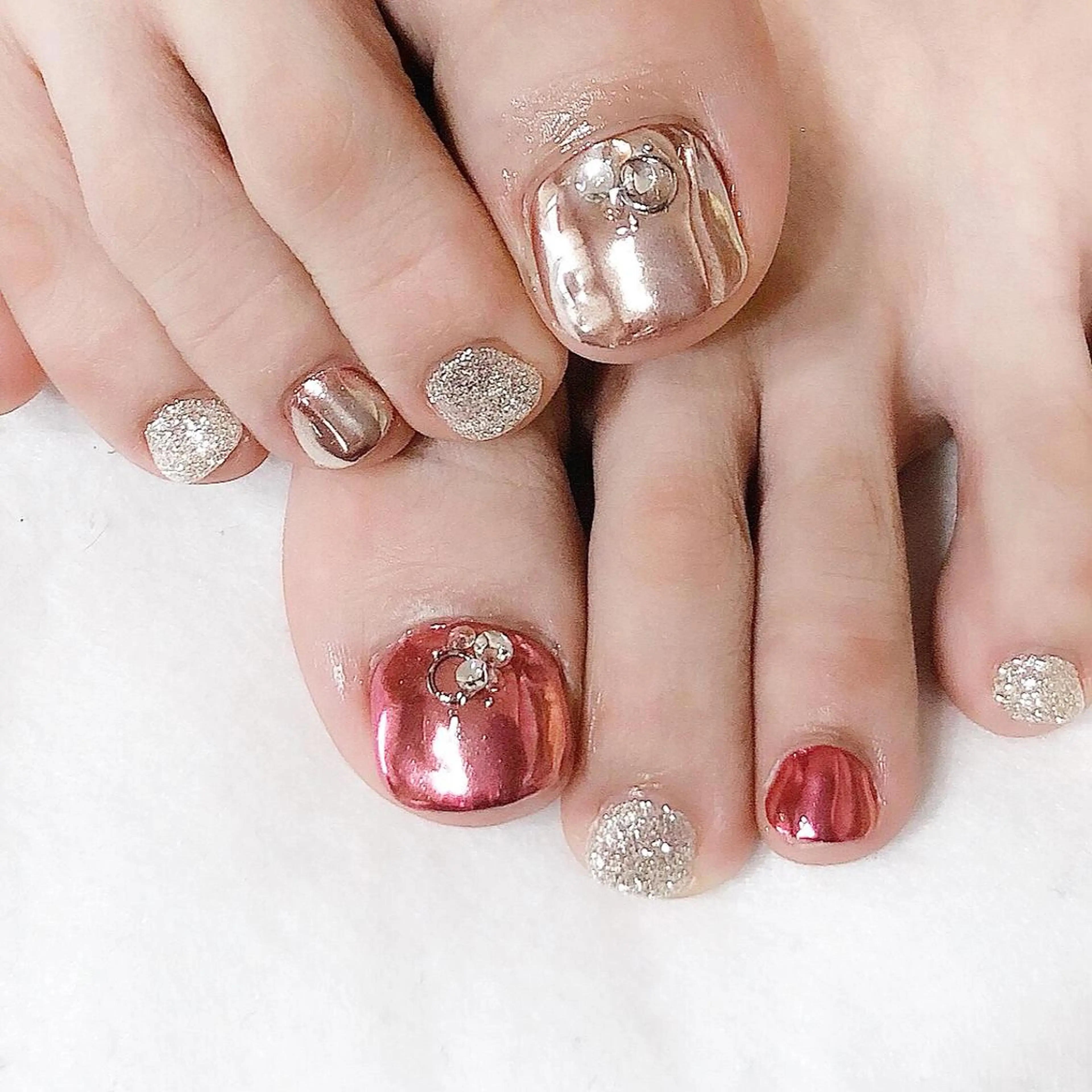 ネイル フットネイル ジェルネイル シンプルネイル 東 千夏のネイルデザイン