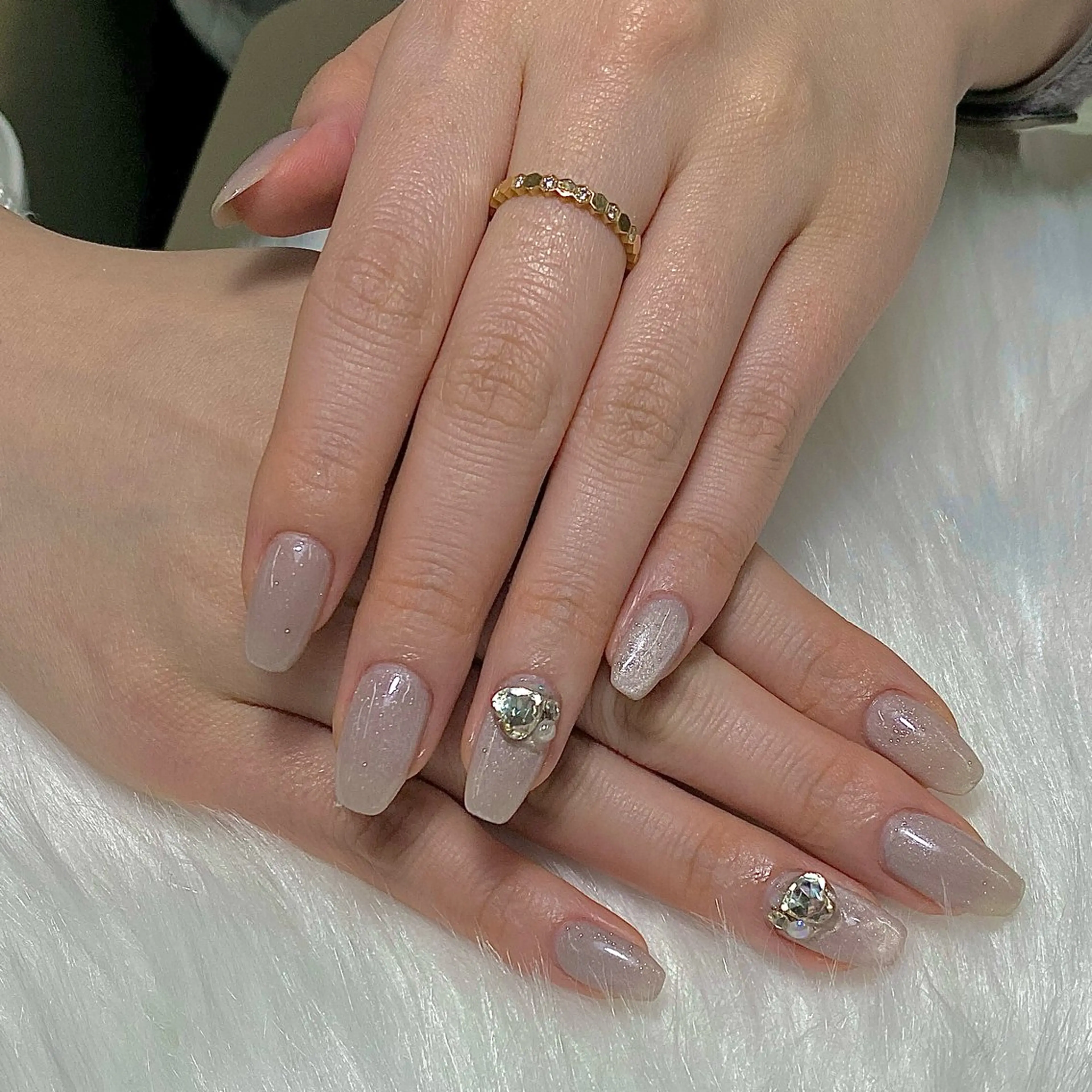 (ハンド)チップ長出しデザイン2本✨🎀の写真