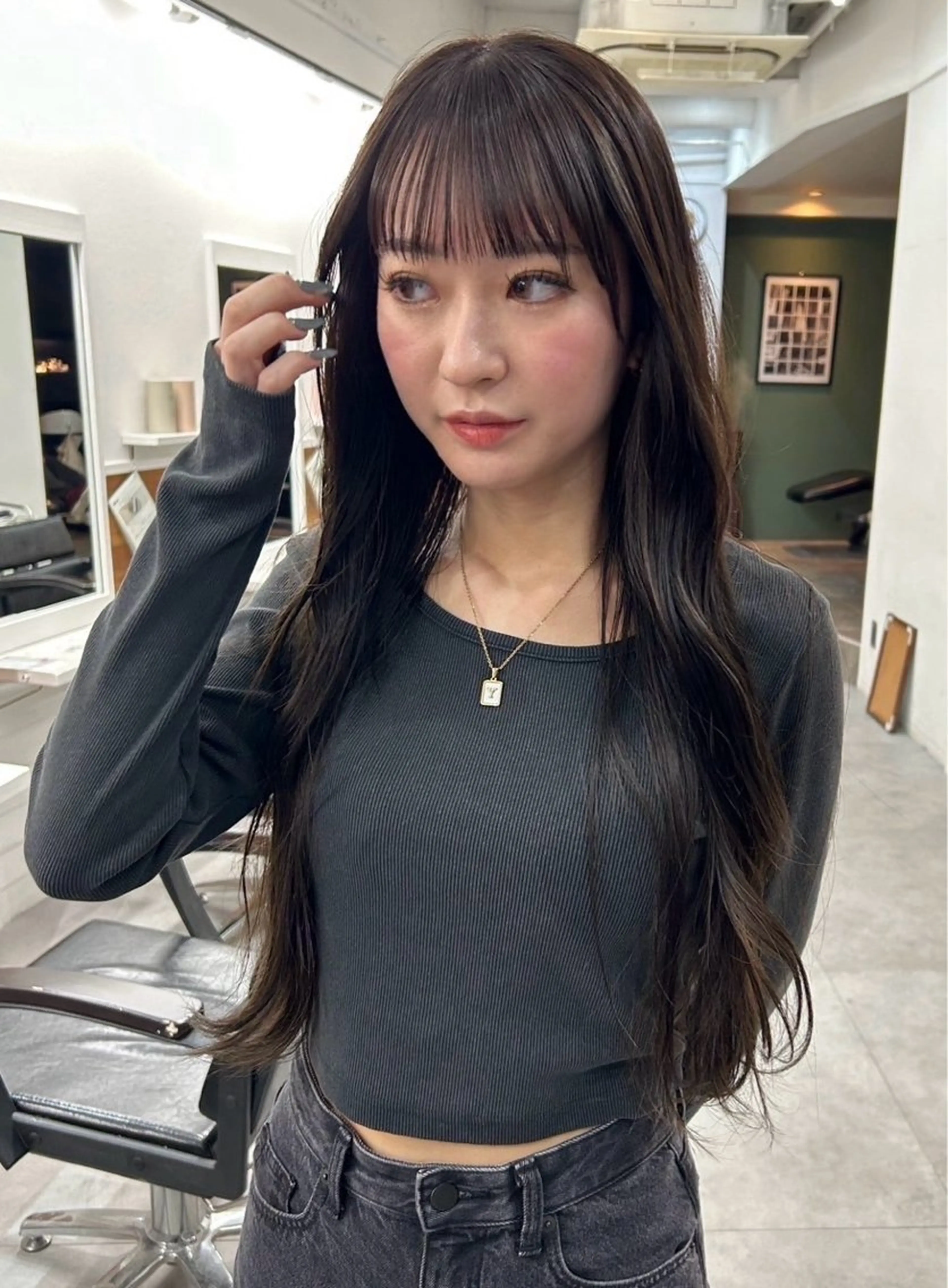 ロング カラー レイヤーボブ/ 艶カラー/サナ🌼のヘアスタイル