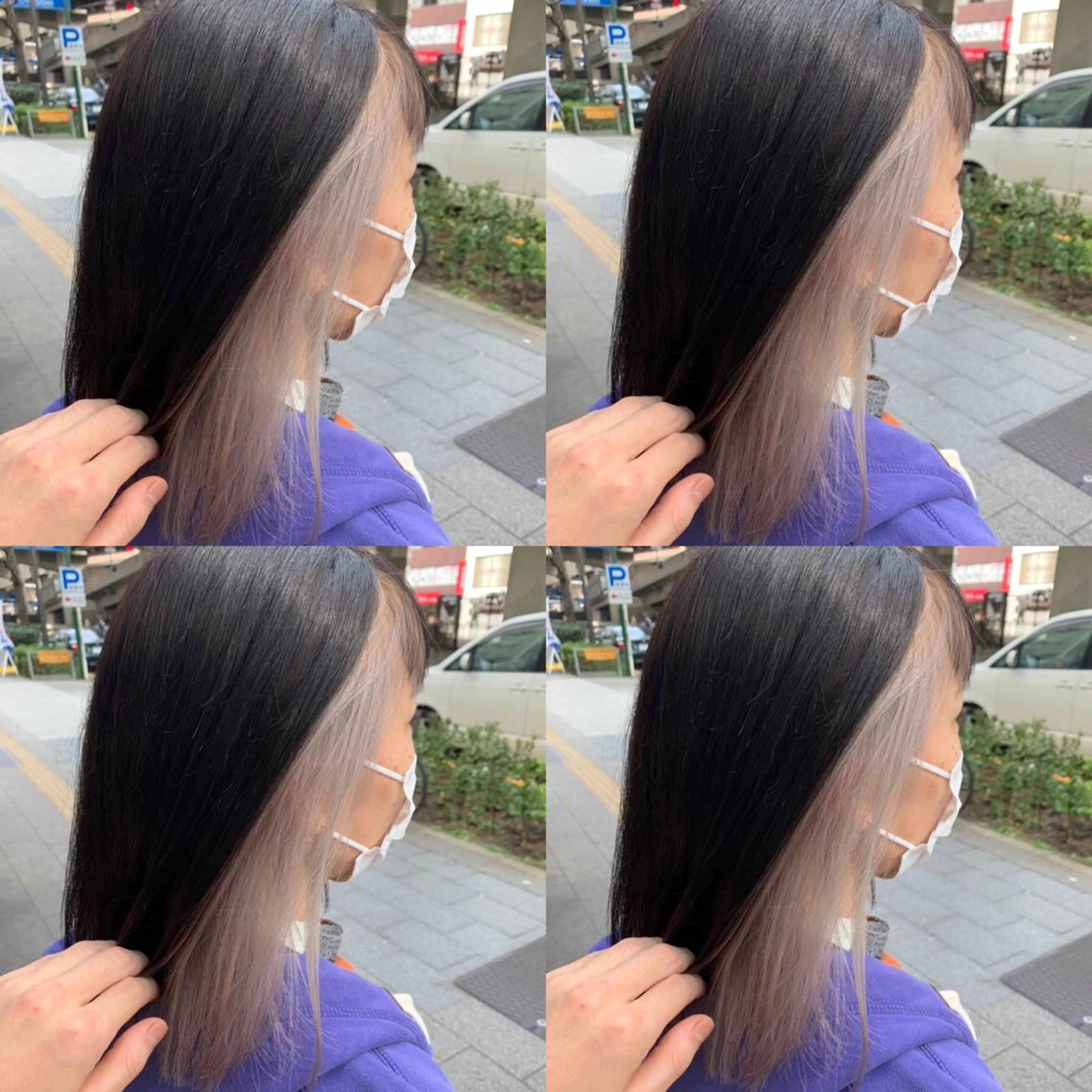 ミディアム カラー グレージュ ✨髪質改善✖︎顔周り レイヤー✨ナカムラのヘアスタイル