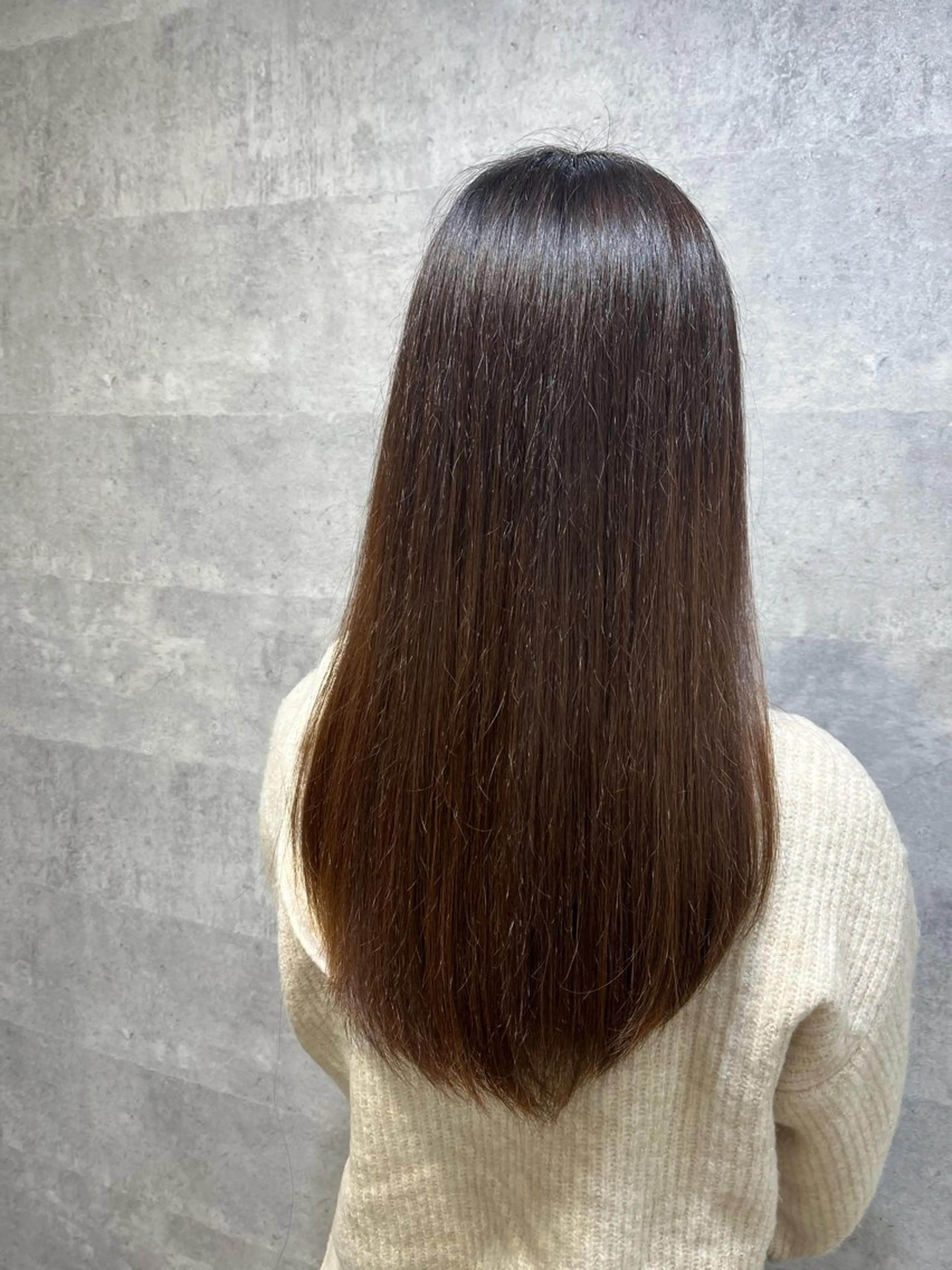 ロング カラー 中園紫音 cutwells郡山のヘアスタイル