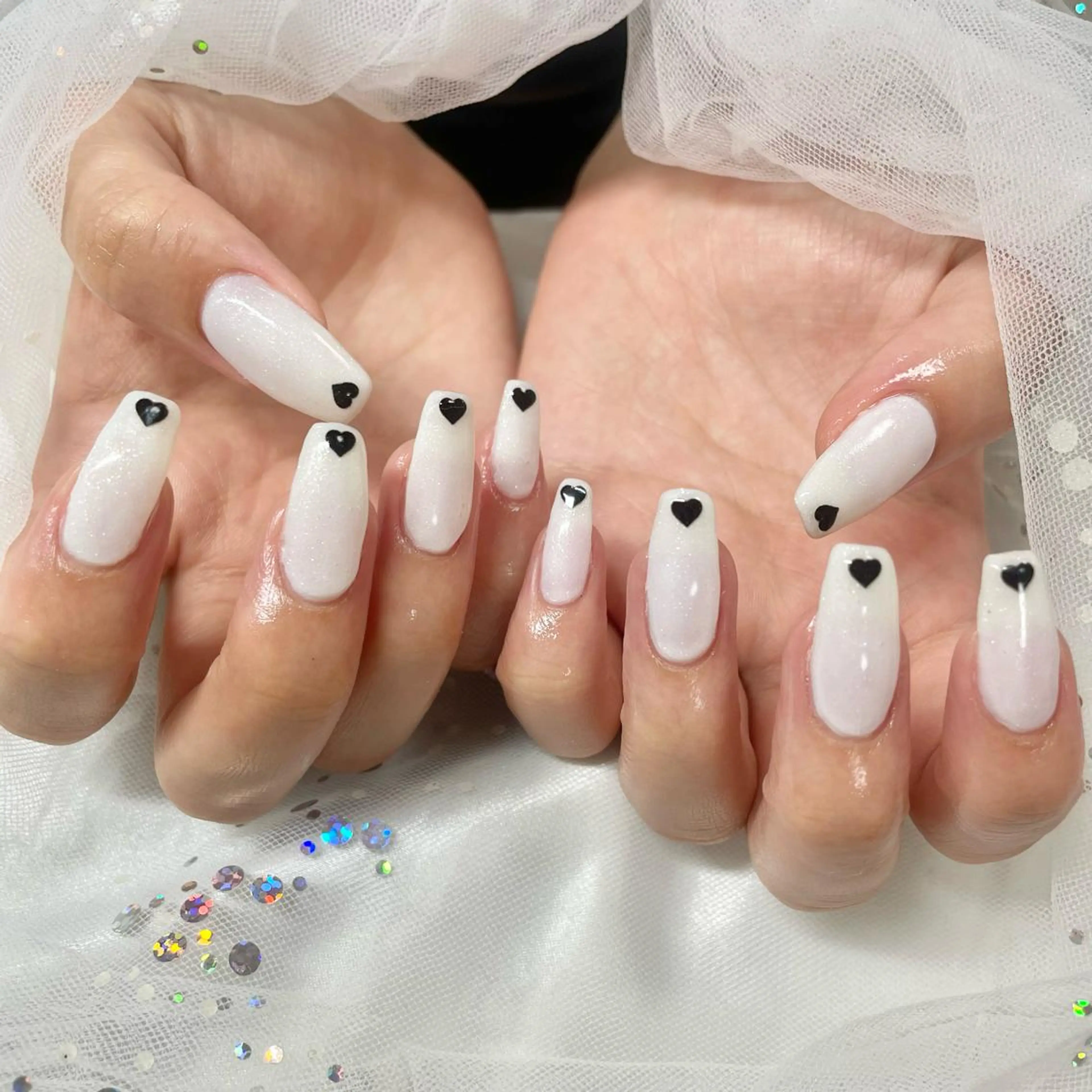 ネイル ハート ハンドネイル フットネイル 🎀AYAKO 🎀中韓ネイルのネイルデザイン