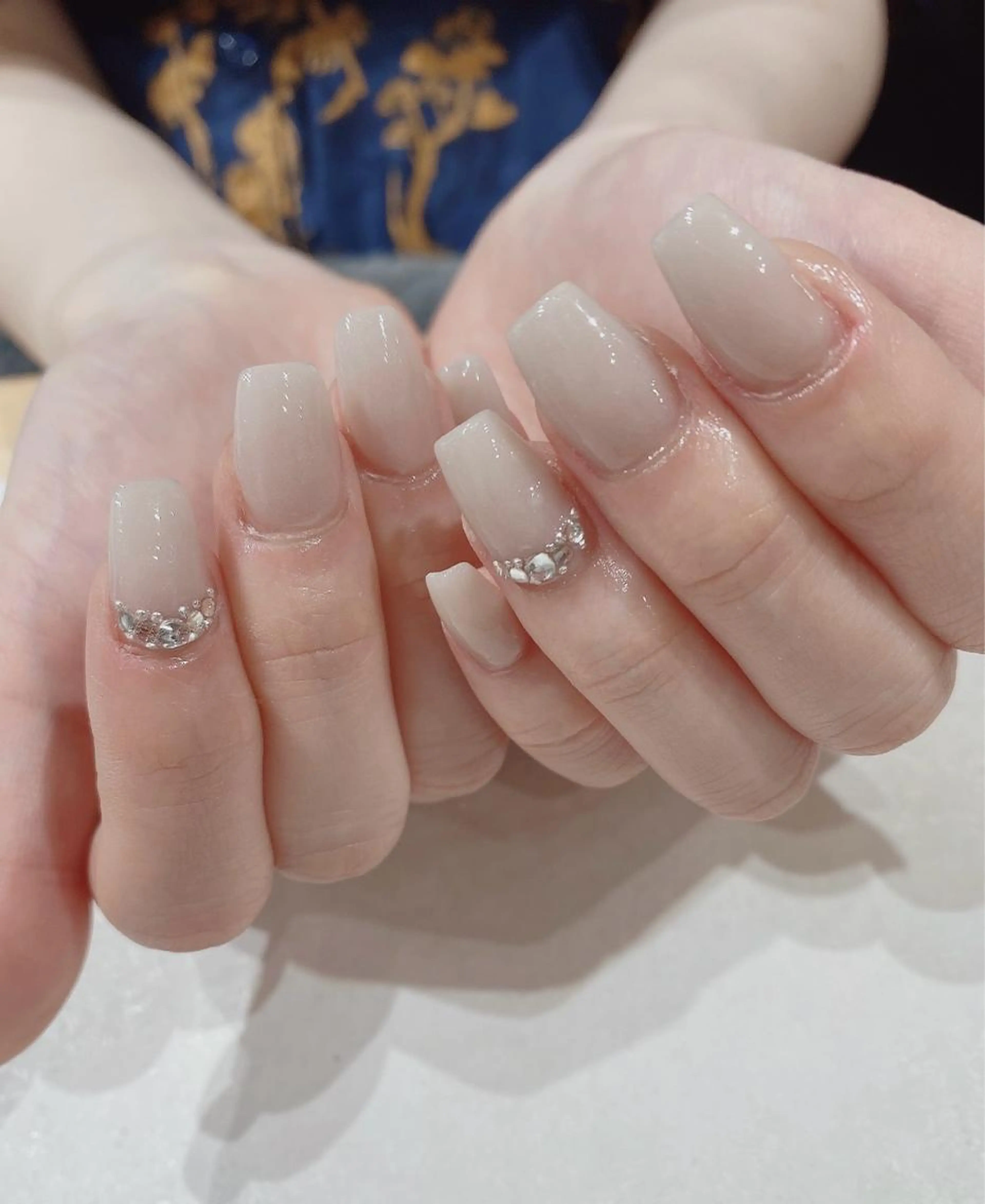 スカルプワンカラー🩷フットワンカラー🩵の同時メニューの写真