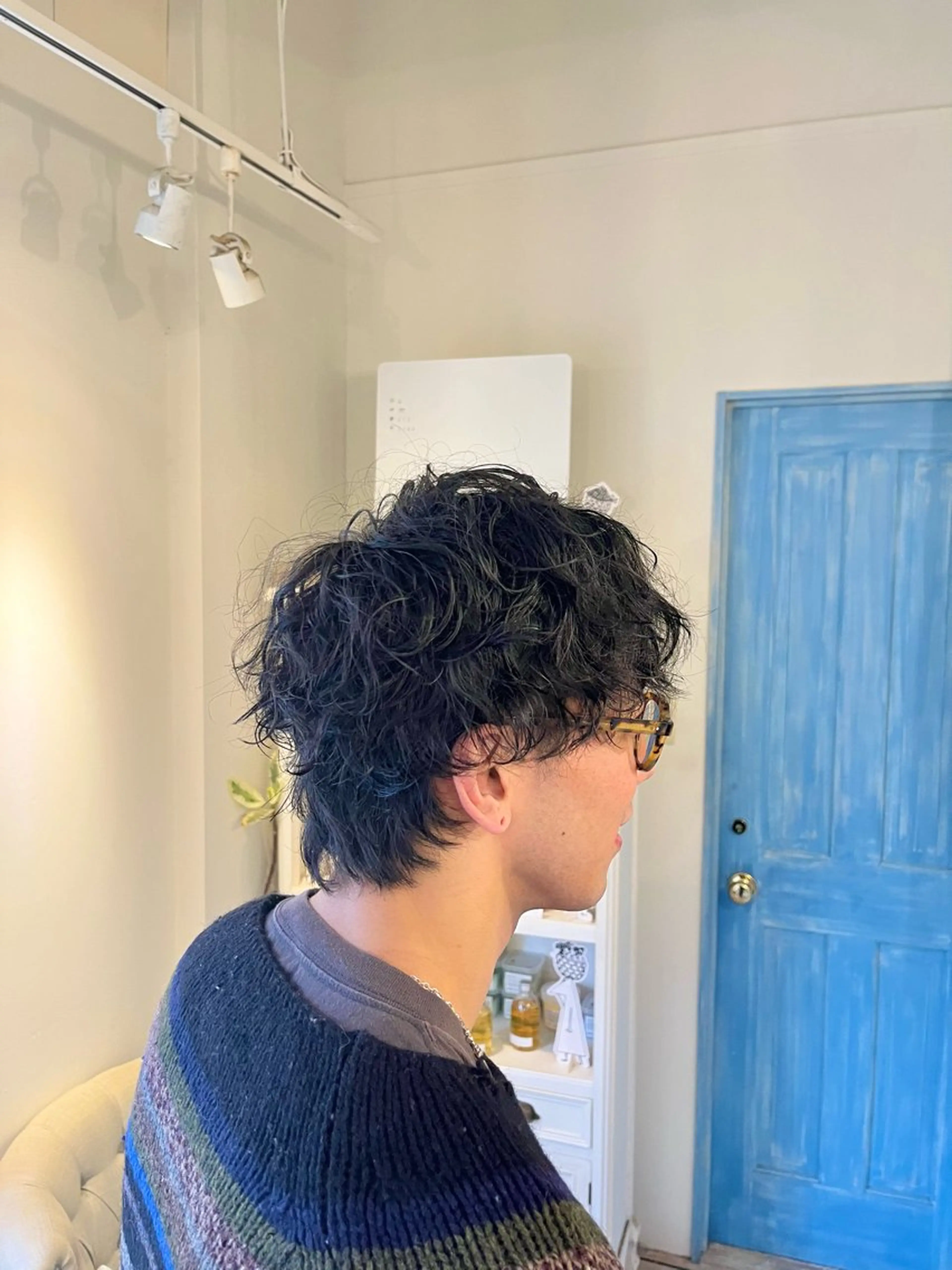 ショート パーマ メンズ メンズパーマ よこもり あいのヘアスタイル