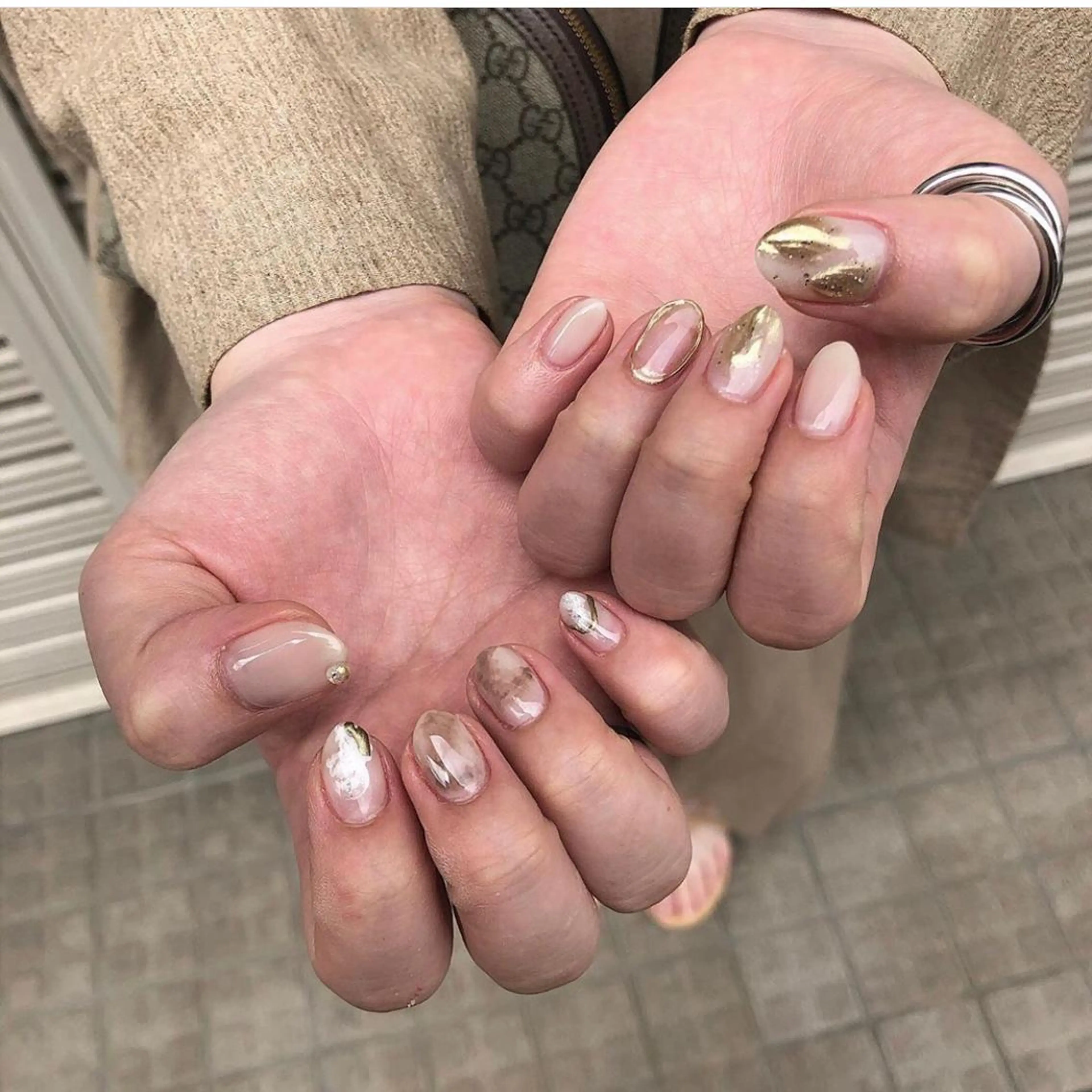 ネイル ニュアンスネイル nail salon granveilのネイルデザイン