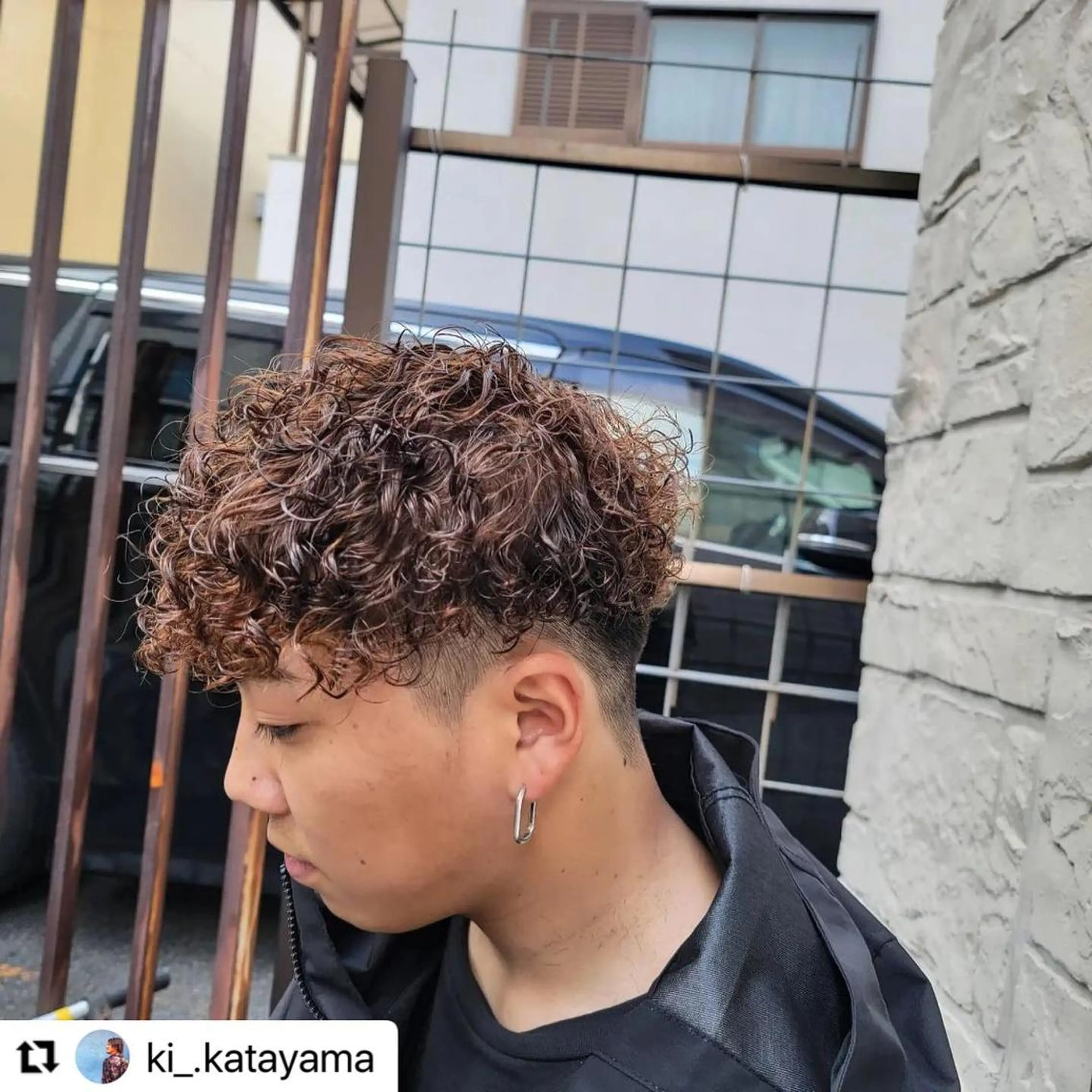 ミディアム カラー メンズ ミディアムパーマ メンズパーマ メンズツイストパーマ 波巻きパーマ ツイストパーマ 🩷Eny terrace🩷のヘアスタイル