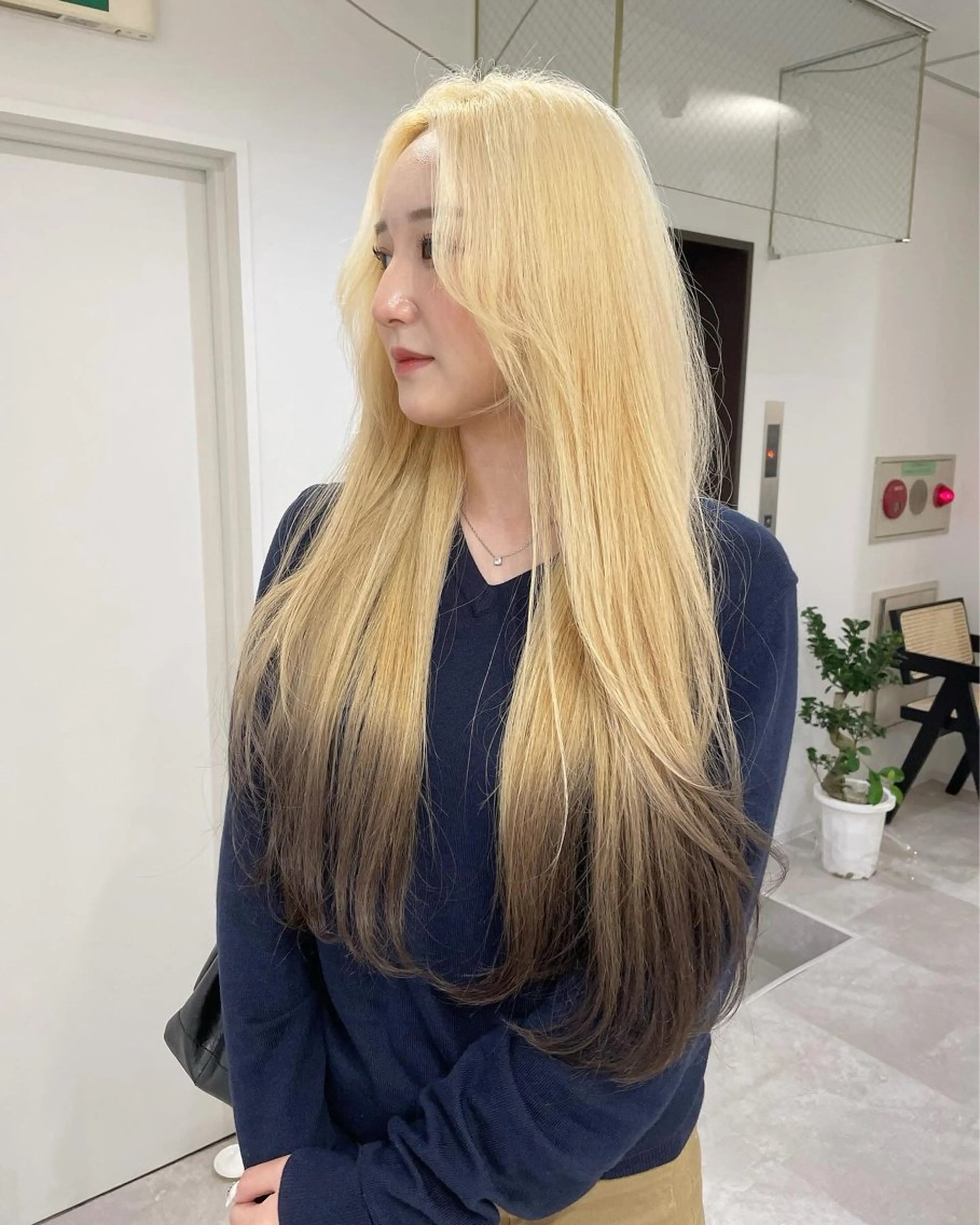 ロング カラー デザインカラー ダブルカラーVia/ airi♡のヘアスタイル