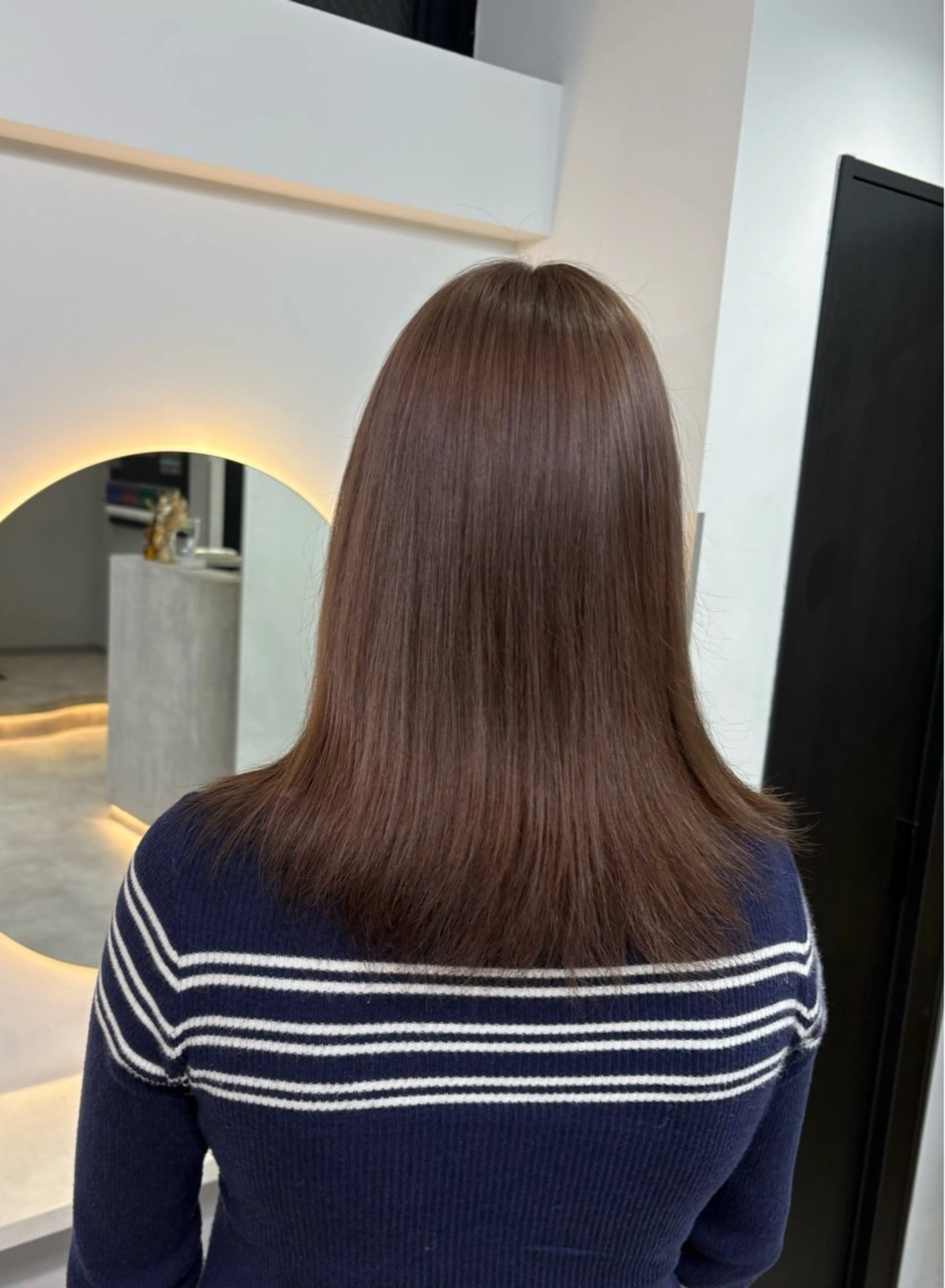 ブリーチ有りリタッチ＋オンカラー💚の写真