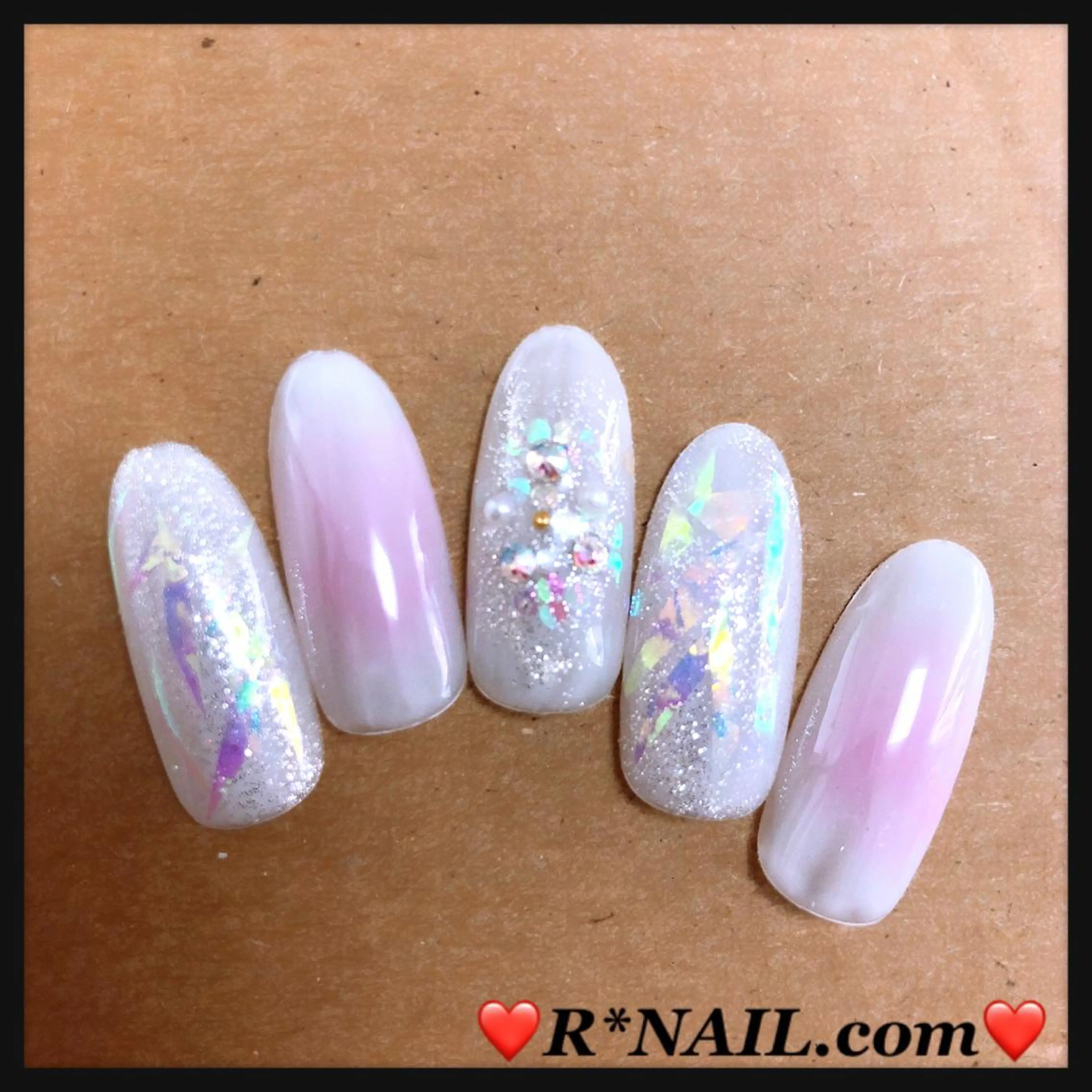 ミディアム ネイル 春ネイル R*NAIL .comのネイルデザイン