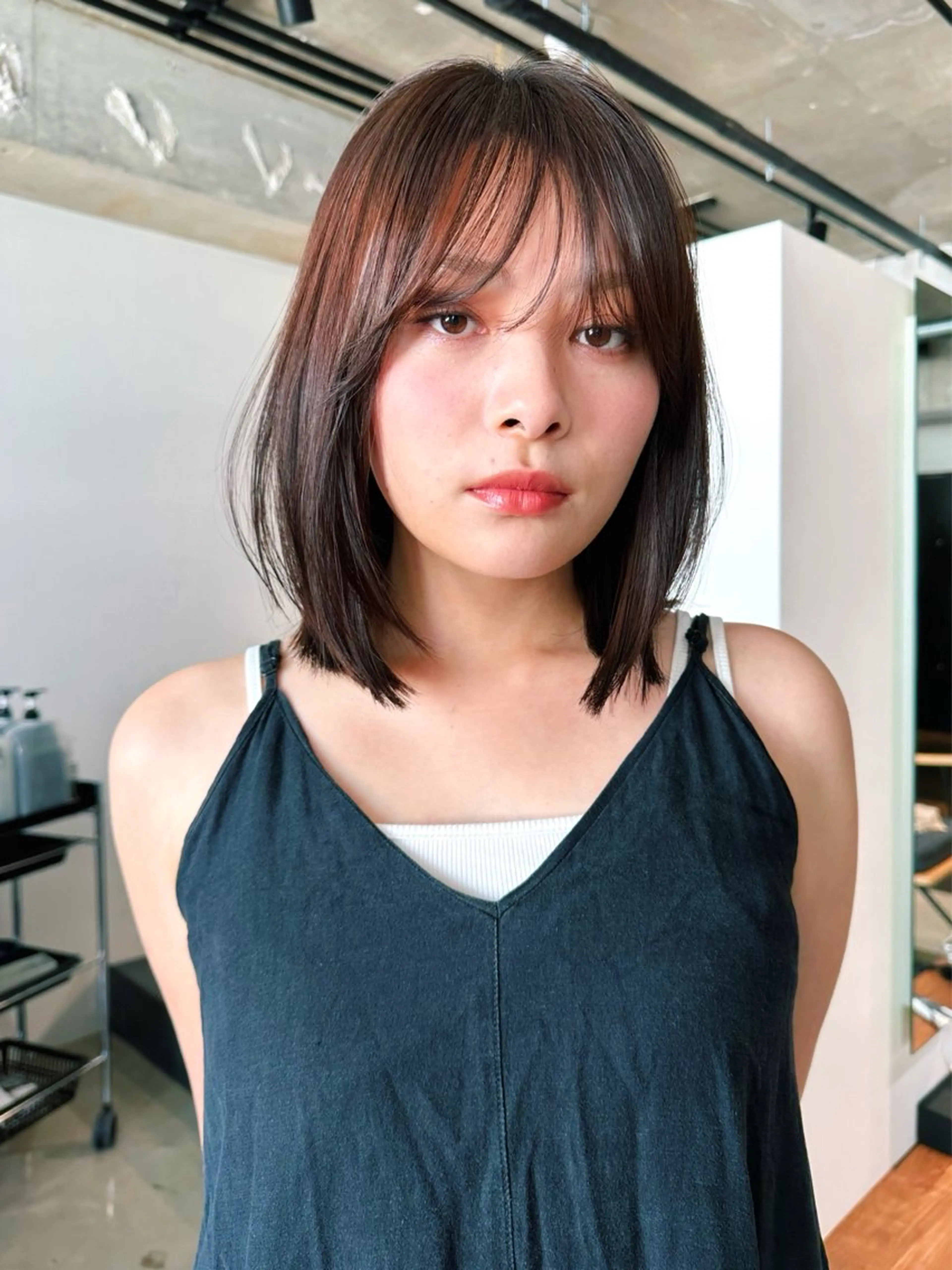 ショート カラー パーマ 🫧小顔×似合わせ× 透明感カラー🫧のヘアスタイル