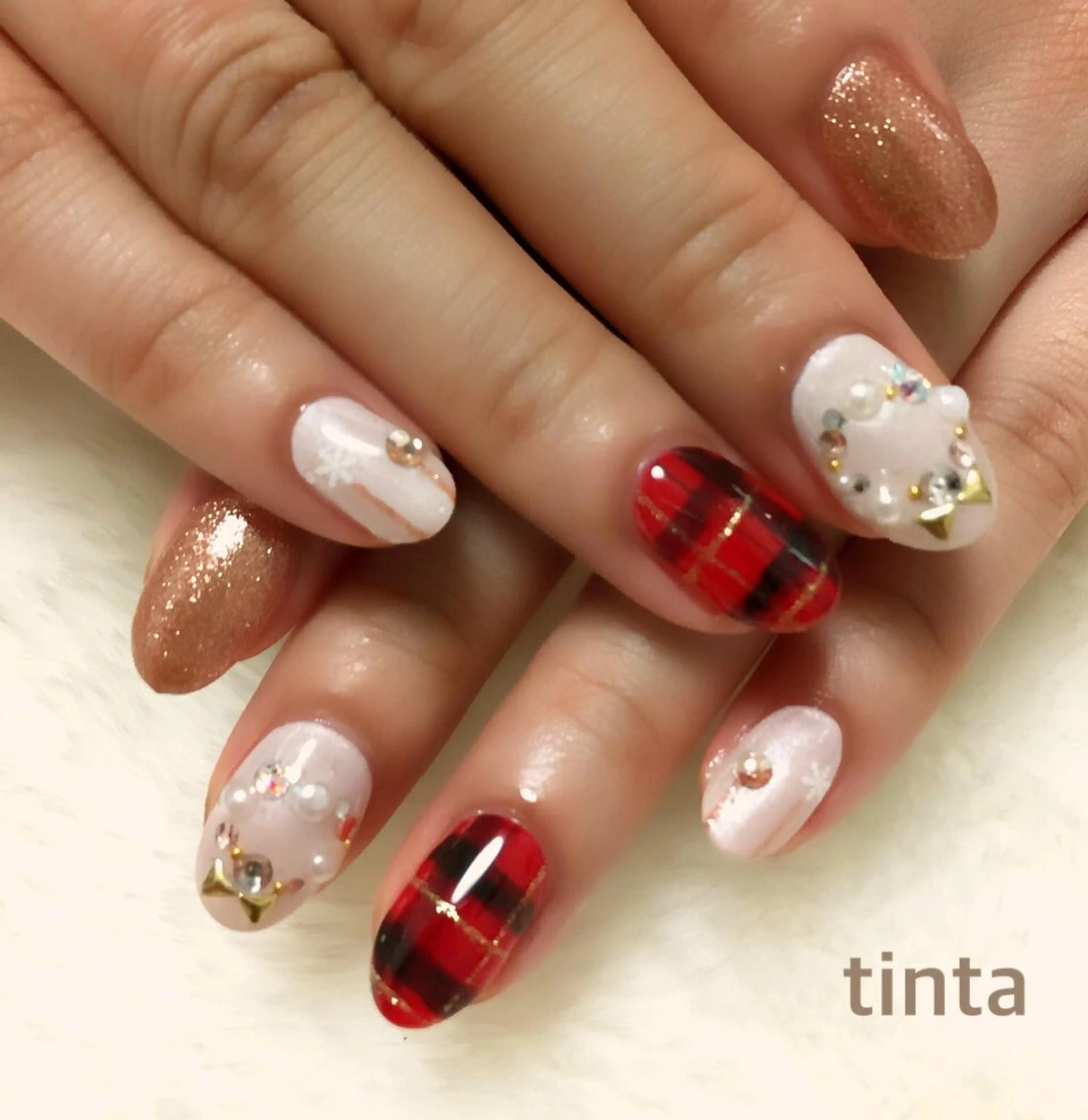 ネイル 冬ネイル クリスマス 馬場 典子のネイルデザイン