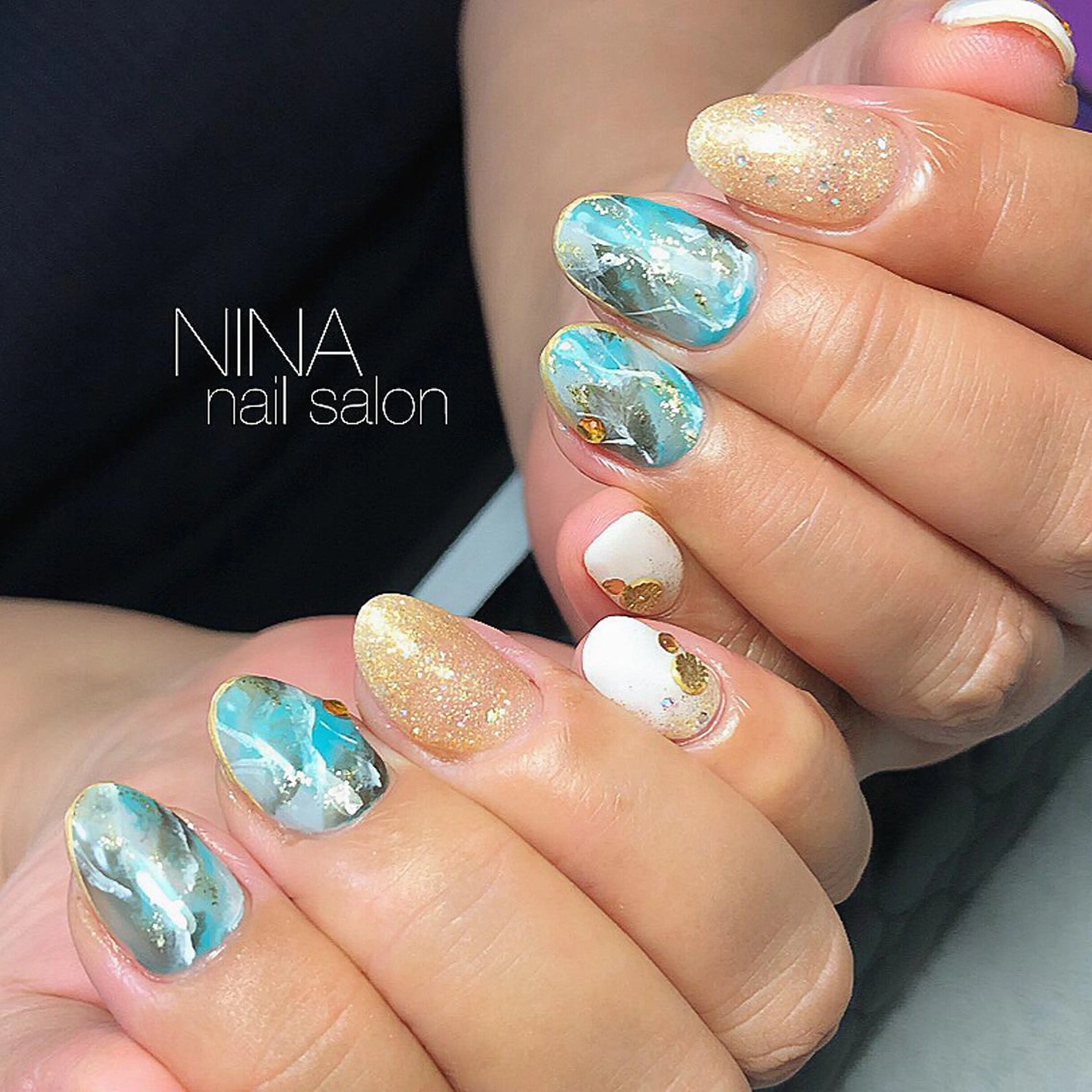 ミディアム ネイル Nina nailのネイルデザイン