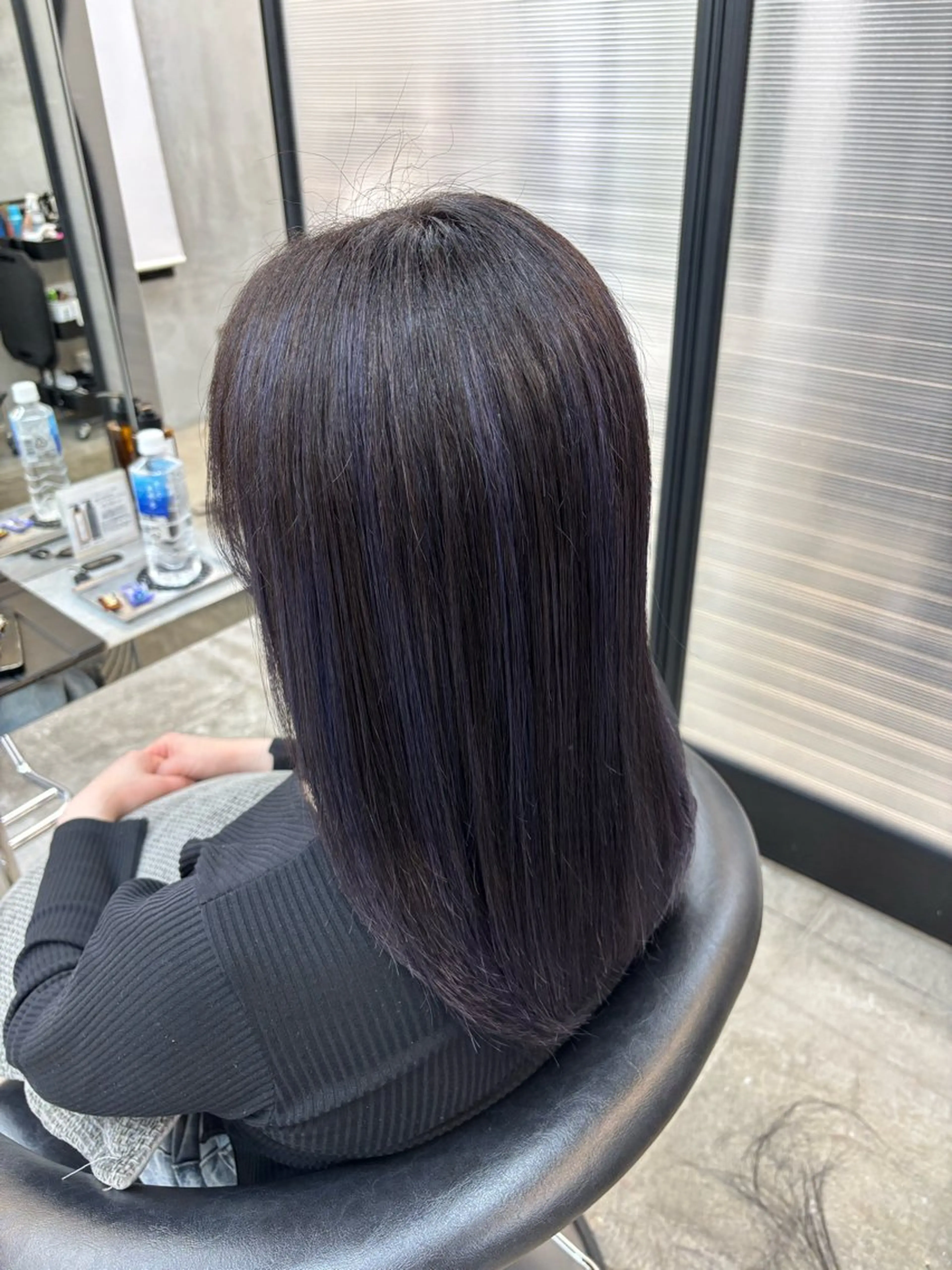 ミディアム カラー ハイライトカラー ラベンダーカラー ハイライト 🌷艶感カラー🌷 富施　優花のヘアスタイル