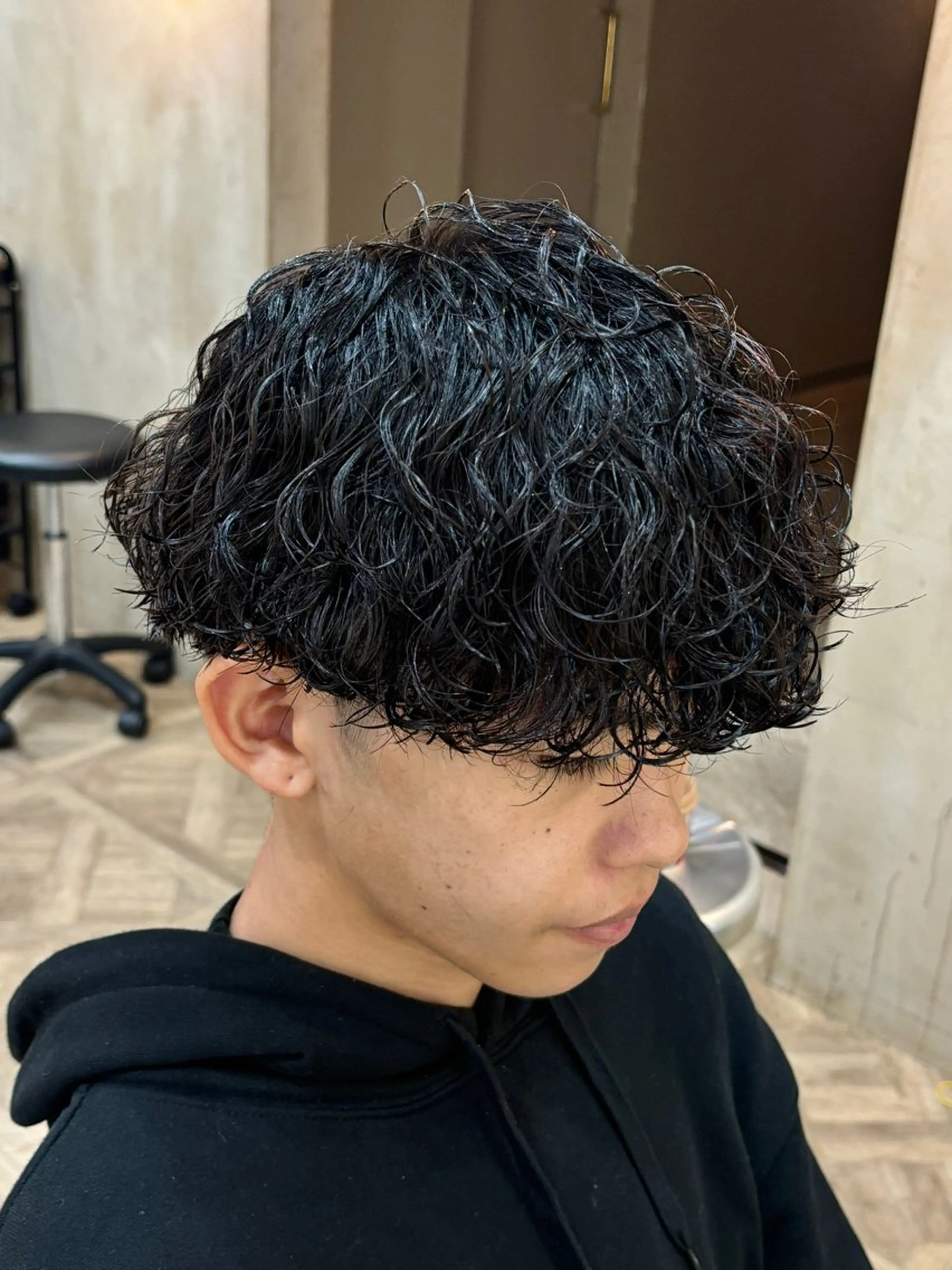 ショート パーマ メンズ 波巻きパーマ カット パーマ トリートメント パーマ職人DAIKI ツイスパ/波巻きのヘアスタイル