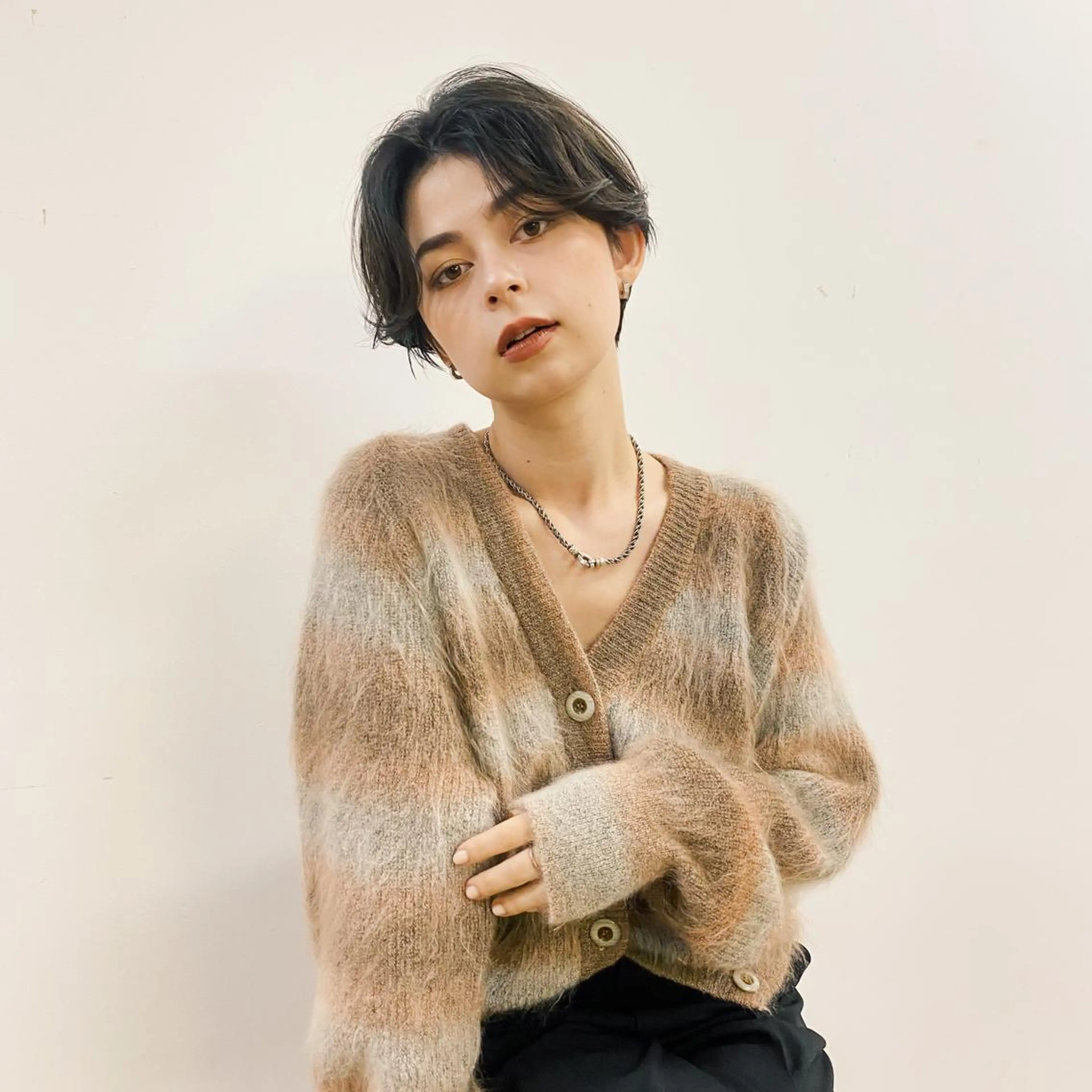 ショート カラー ボブ/ミニボブ 透明感カラーkadoのヘアスタイル