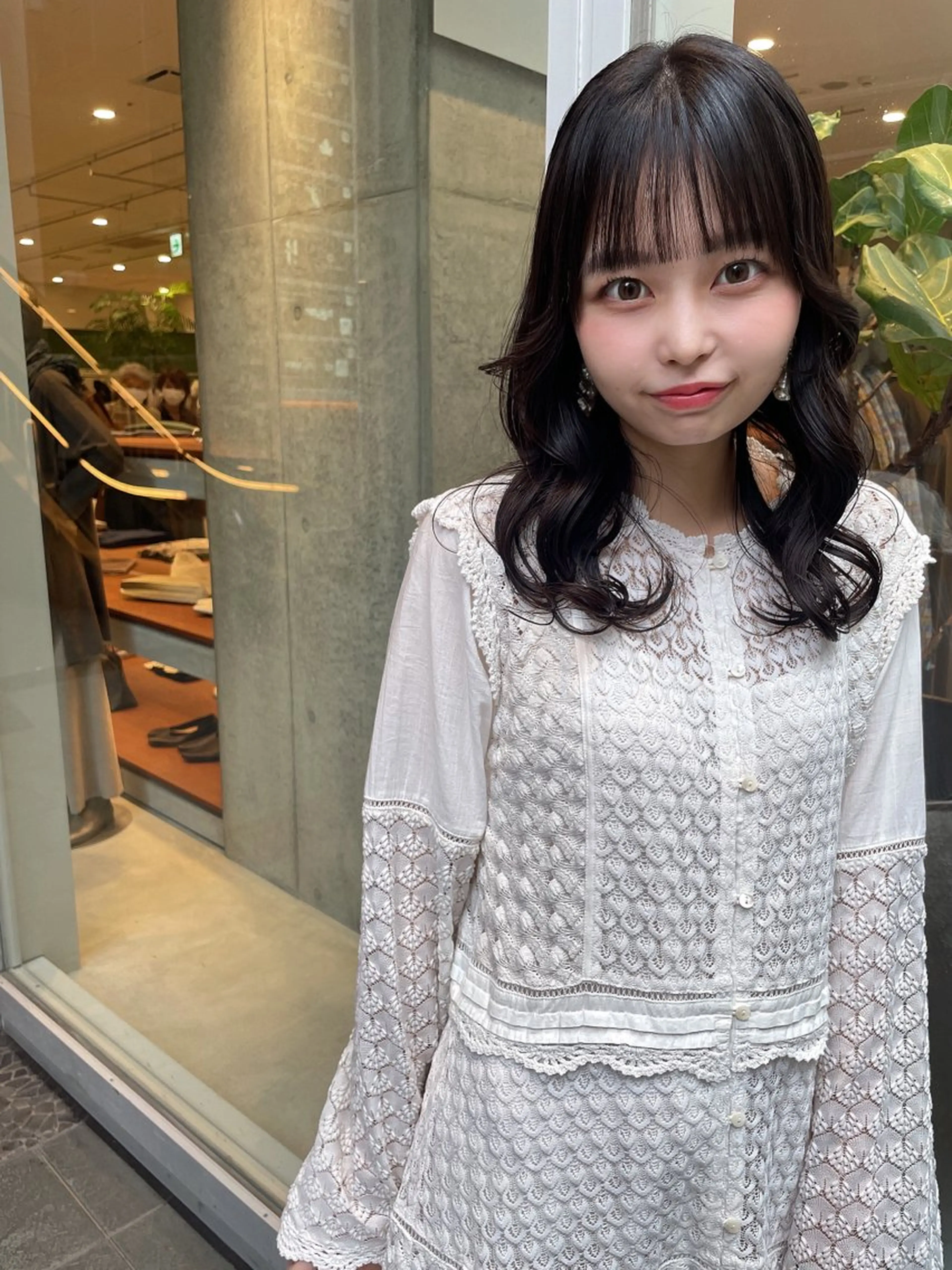 セミロング カット ヘアカラー トリートメント 髪質改善will hairdesignのヘアスタイル