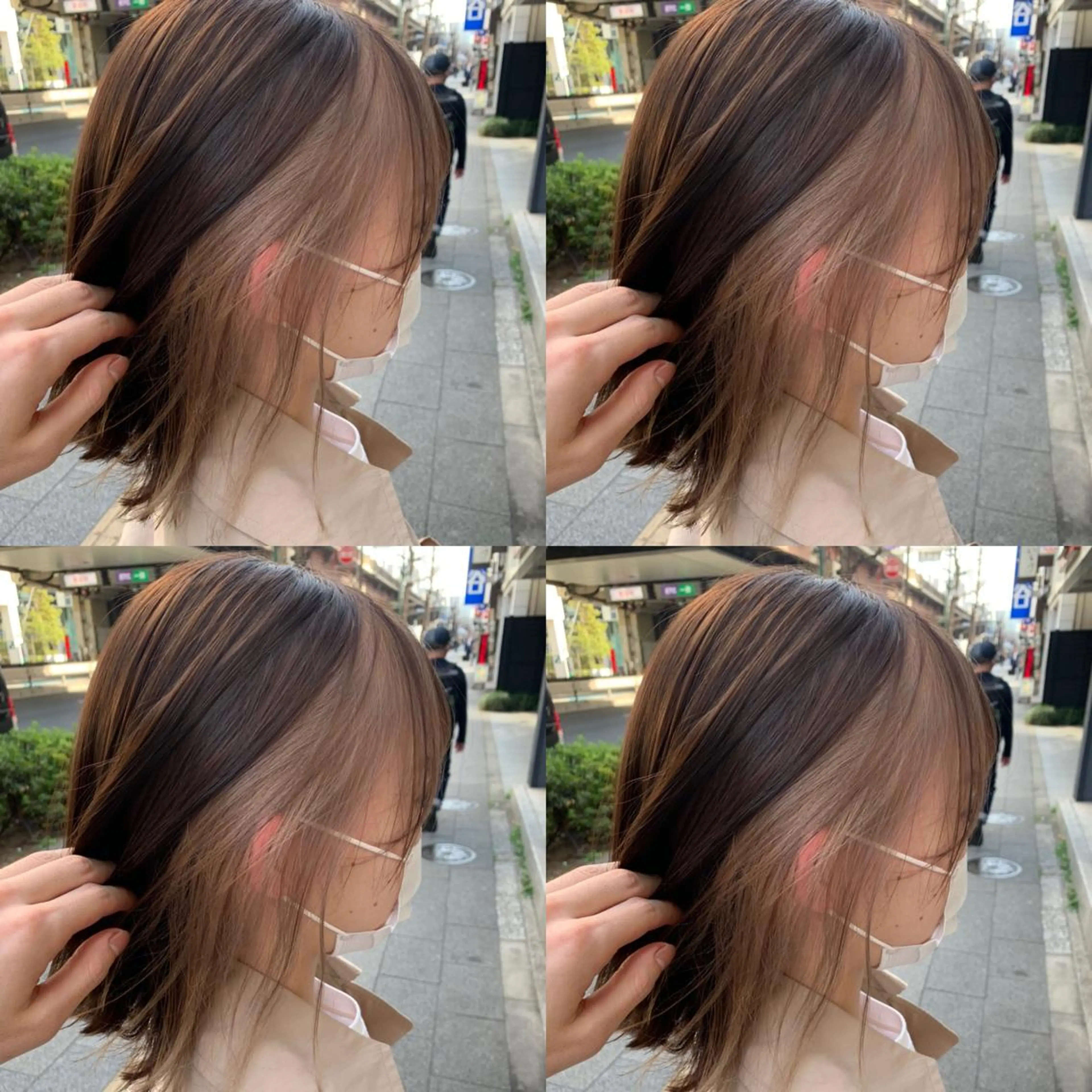 ミディアム カラー ベージュカラー ✨髪質改善✖︎顔周り レイヤー✨ナカムラのヘアスタイル