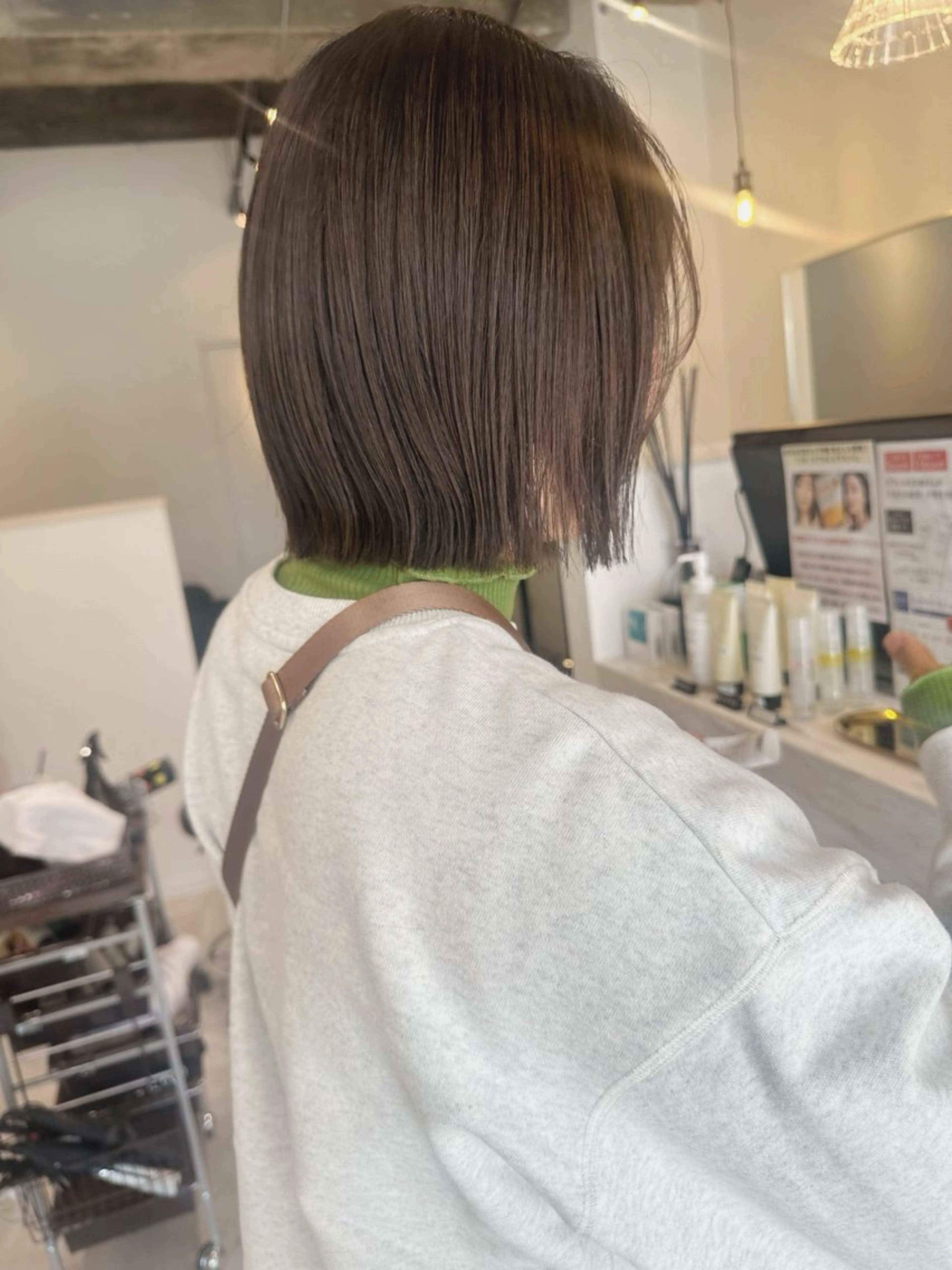 ショート 切りっぱなしボブ ボブ カット ヘアカラー charme シャルムのヘアスタイル