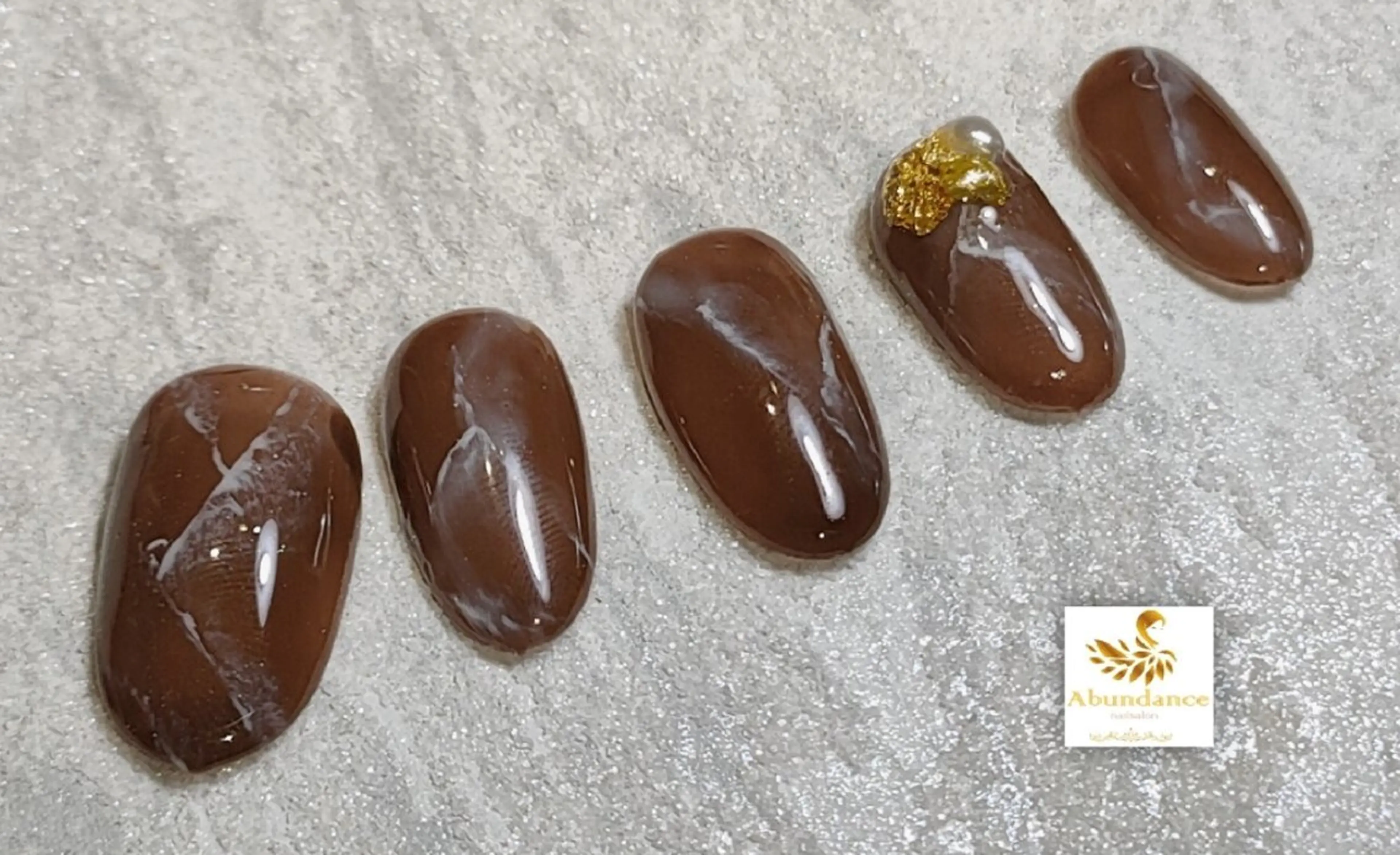 ネイル 大理石ネイル(マーブル) ハンドネイル 完全予約制個室サロン Abundancesのネイルデザイン